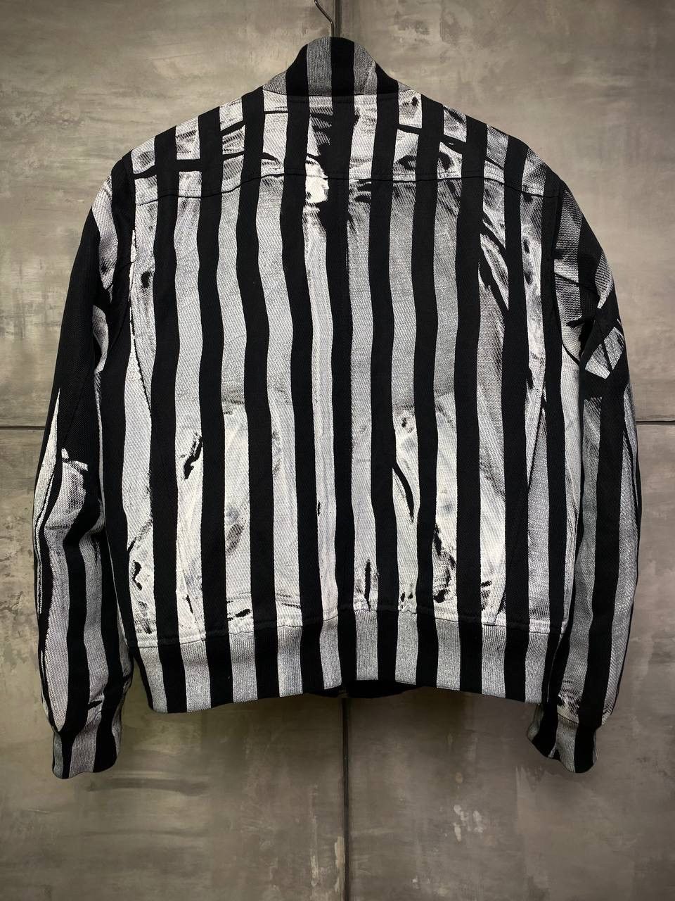 Ann Demeulemeester Sample stripped reversible bomber jacket S-M Size US M / EU 48-50 / 2 - 2 Thumbnail
