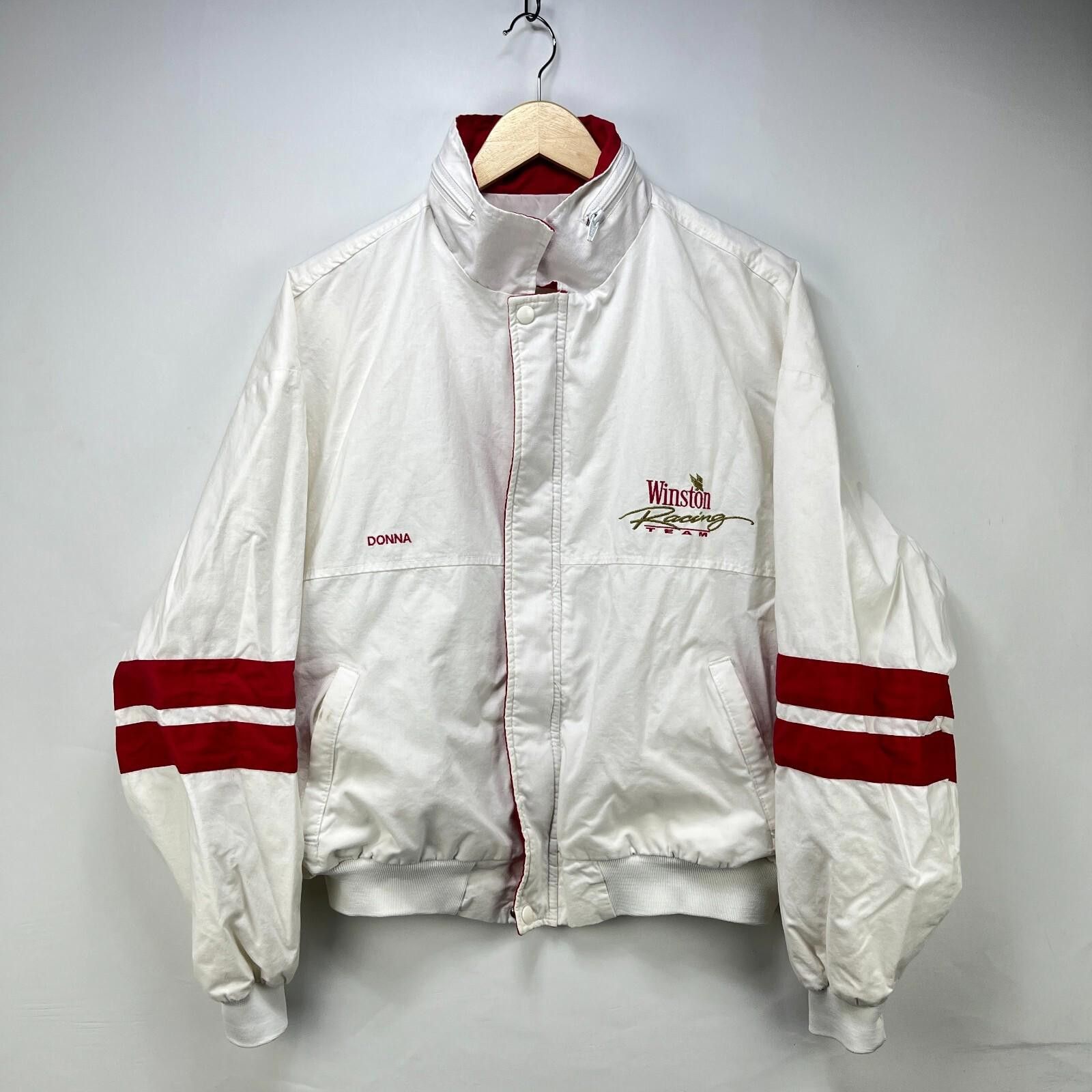 Swingster Vintage 90s Winston Racing Team Zip Up Jacket Large NASCAR Size ONE SIZE - 1 Thumbnail