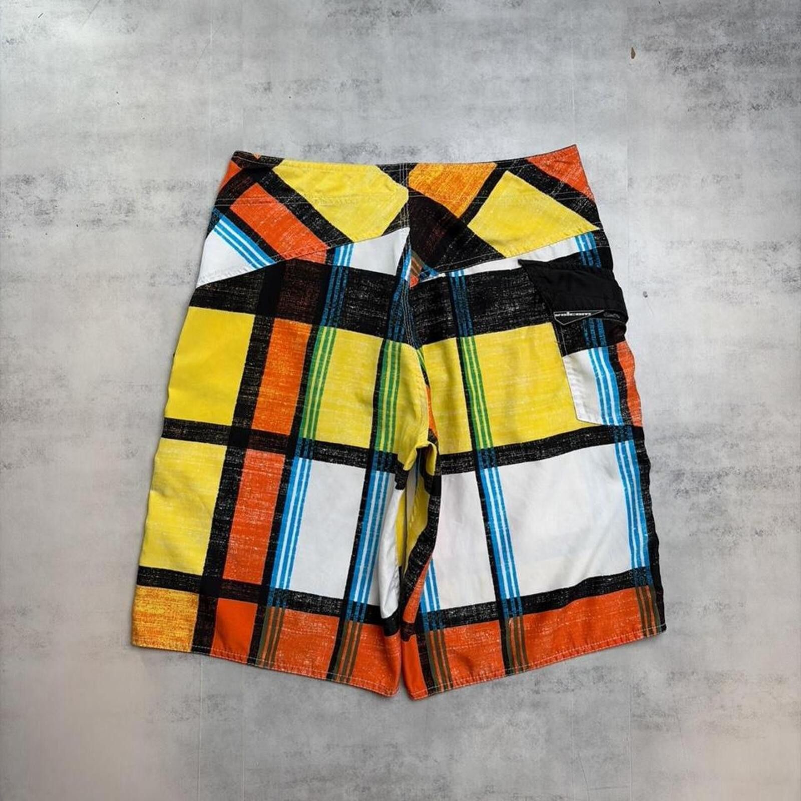 Volcom Y2K Volcom Stone Surf Grunge Baggy Plaid Skater Board Shorts Size US 30 / EU 46 - 2 Thumbnail
