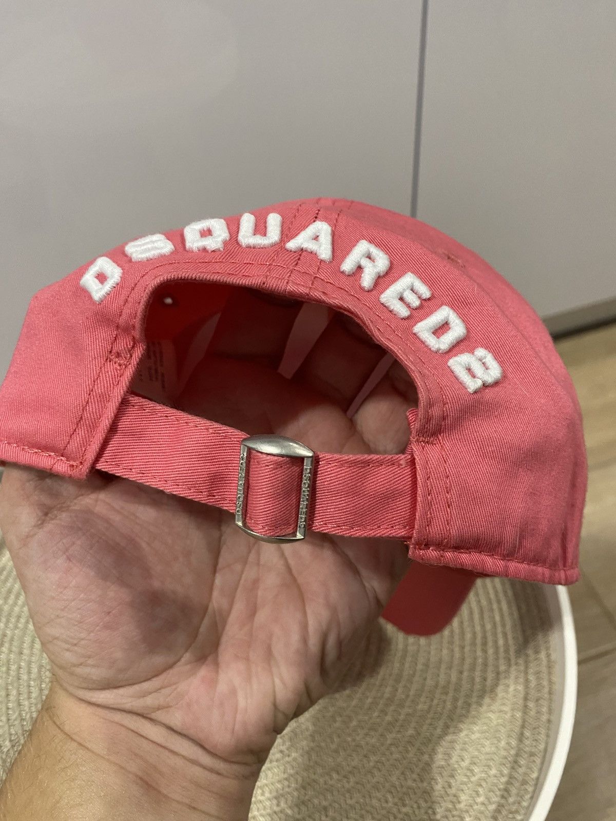 Dsquared2 Dsquared2 ICON pink distressed unisex baseball luxury cap Size ONE SIZE - 7 Thumbnail