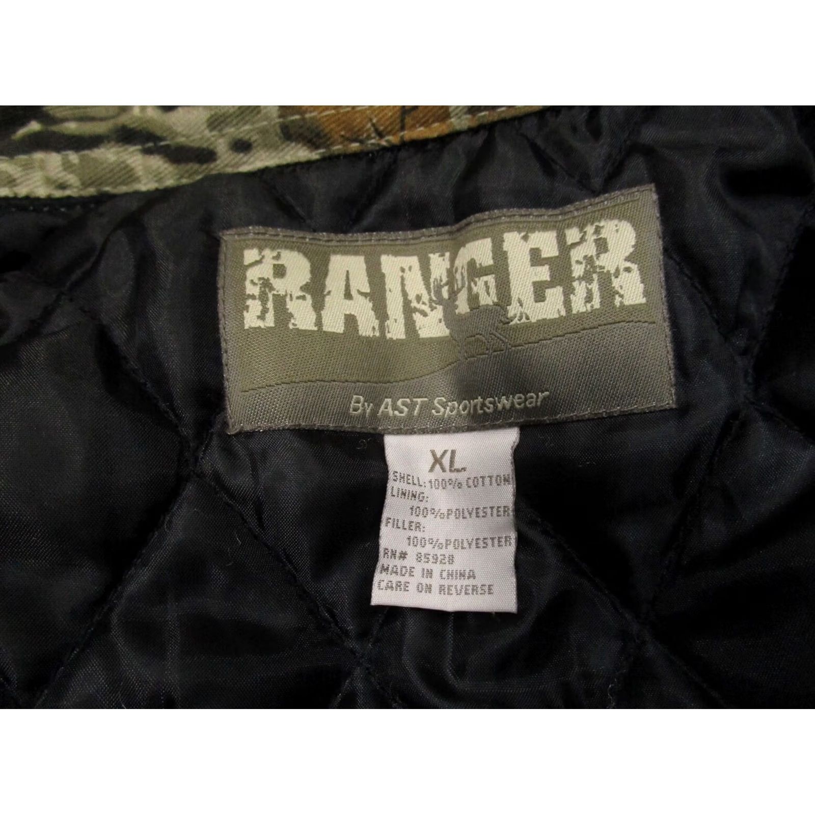 Vintage Ranger Jacket Camouflage Bomber Jacket Men XL Brown Camo Insulated Full Zip Outdoor Coat Size US XL / EU 56 / 4 - 8 Thumbnail