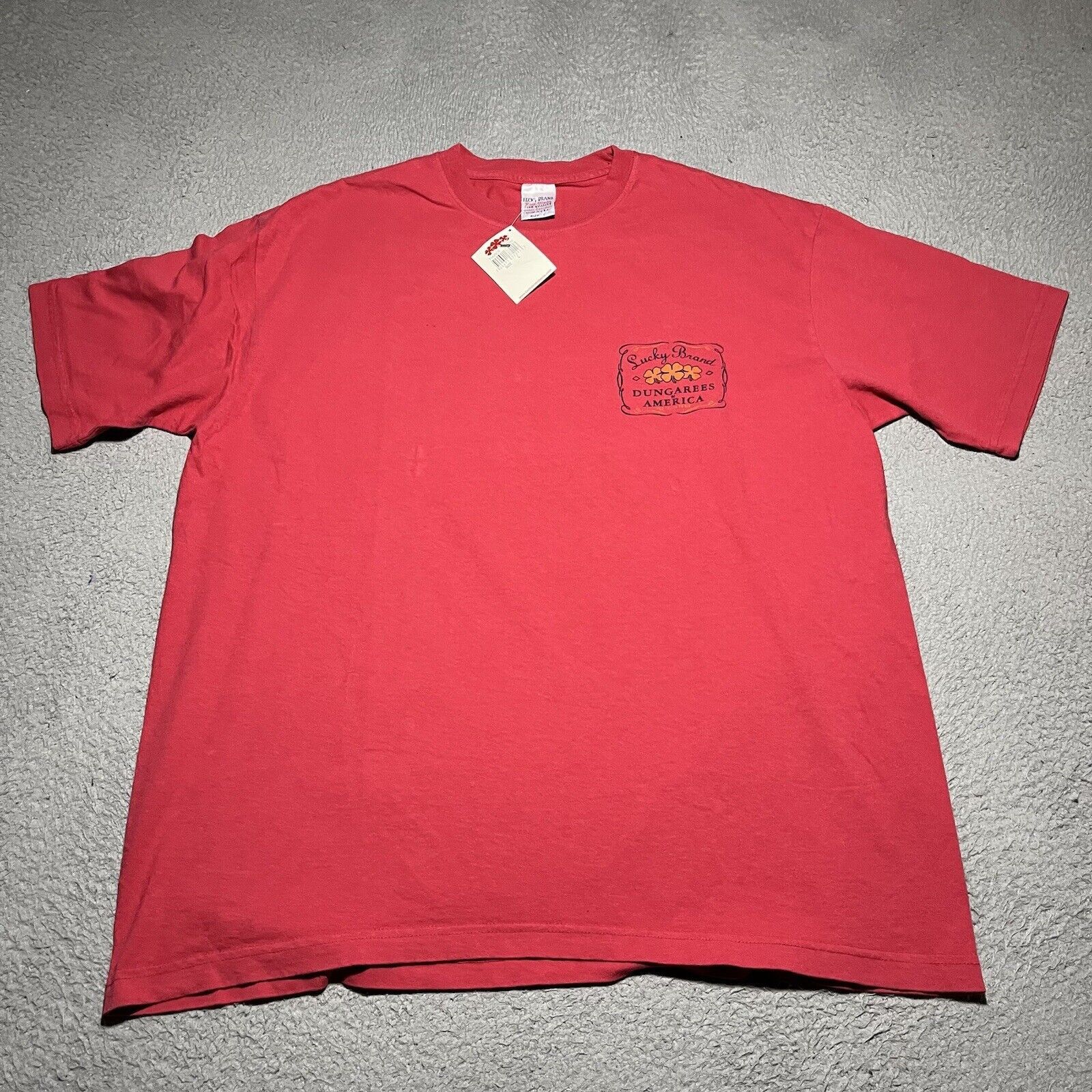 Vintage Lucky Brand Amsterdam T Shirt Mens Size XL Y2K Travel