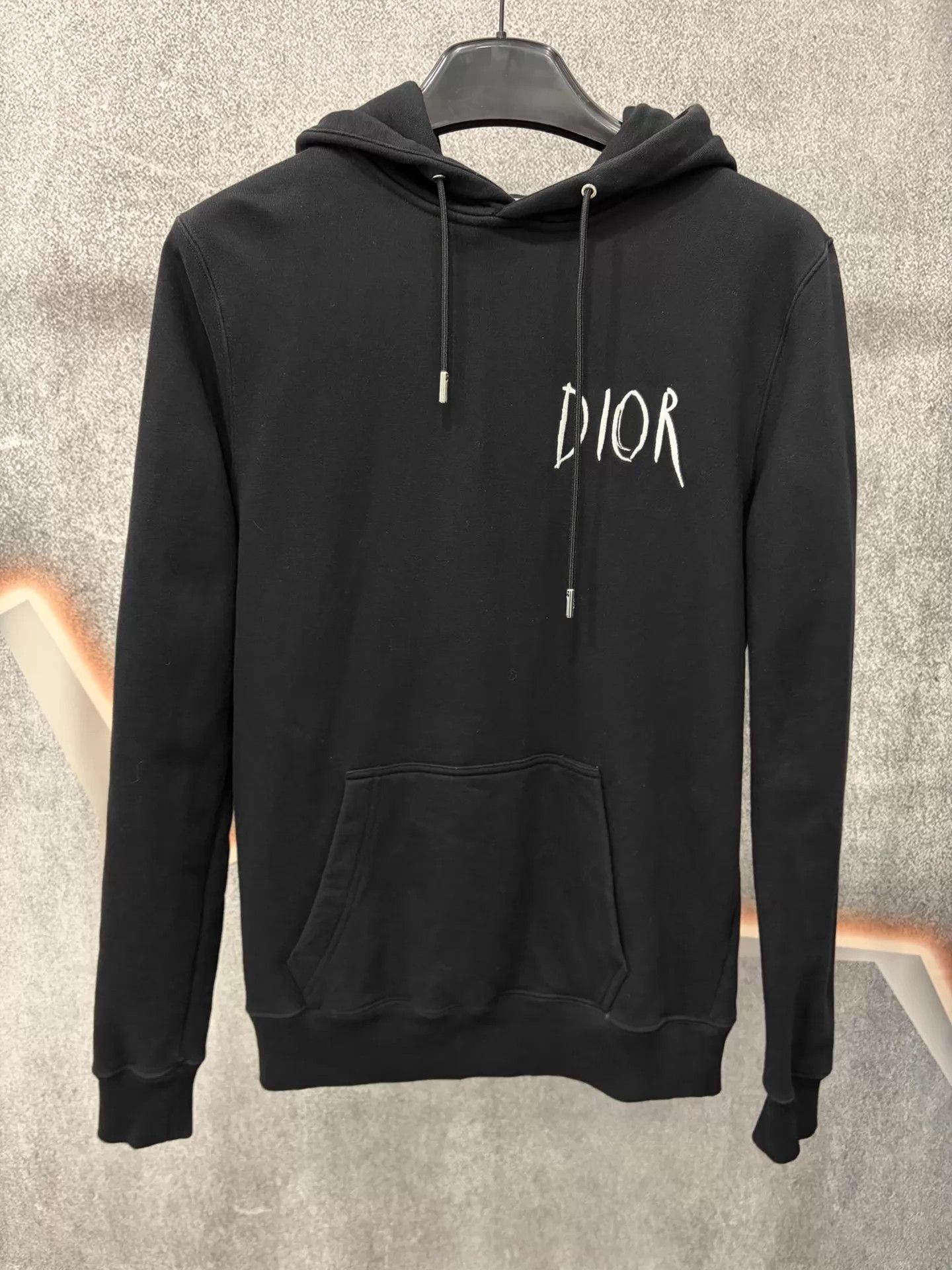 Dior Dior Black Script Logo Hoodie S Size US S / EU 44-46 / 1 - 1 Thumbnail