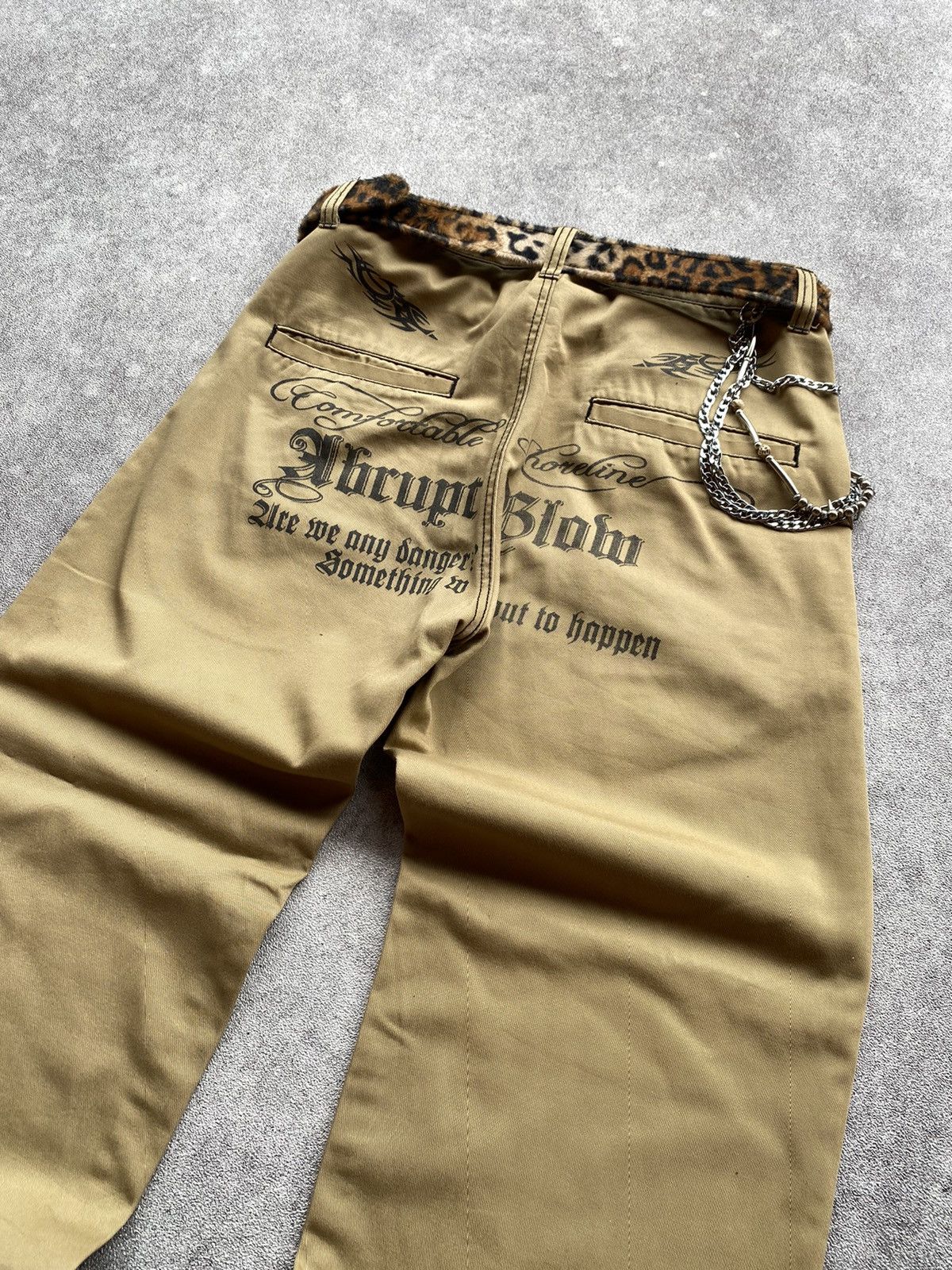 If Six Was Nine × Le Grande Bleu (L.G.B.) 2000s Denial Skull Y2K Baggy Pant Size US 34 / EU 50 - 4 Thumbnail