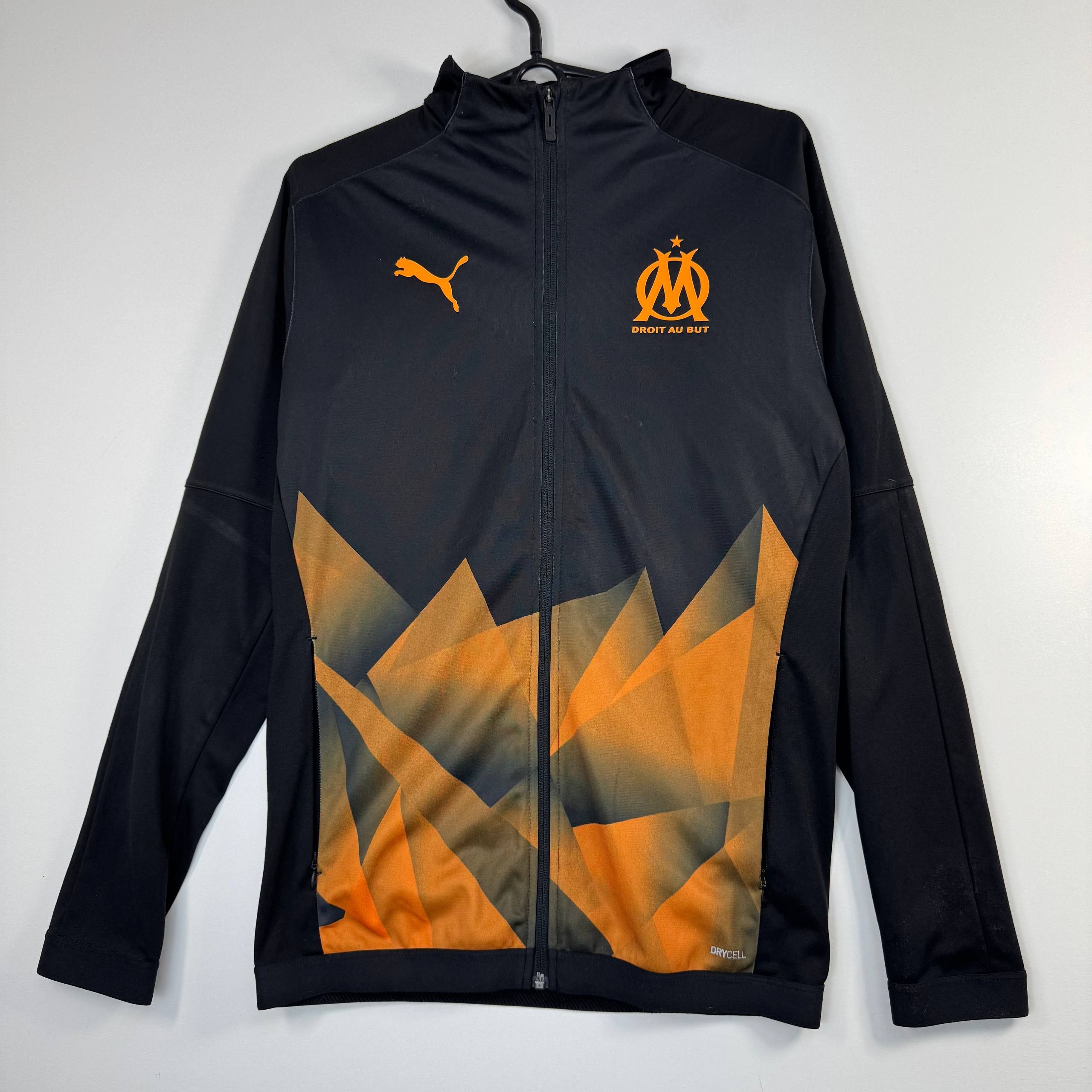 Puma Puma Olympique Marseille Jacket Black Orange Mens Size XS Size US XS / EU 42 / 0 - 1 Thumbnail