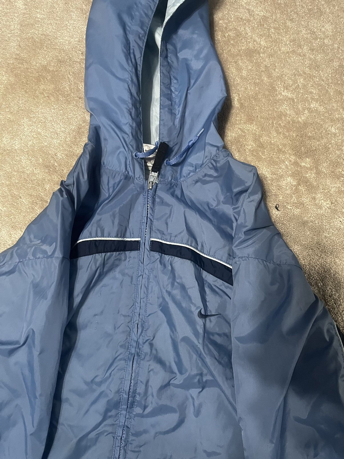 Nike Y2K blue Nike windbreaker Size US L / EU 52-54 / 3 - 2 Thumbnail
