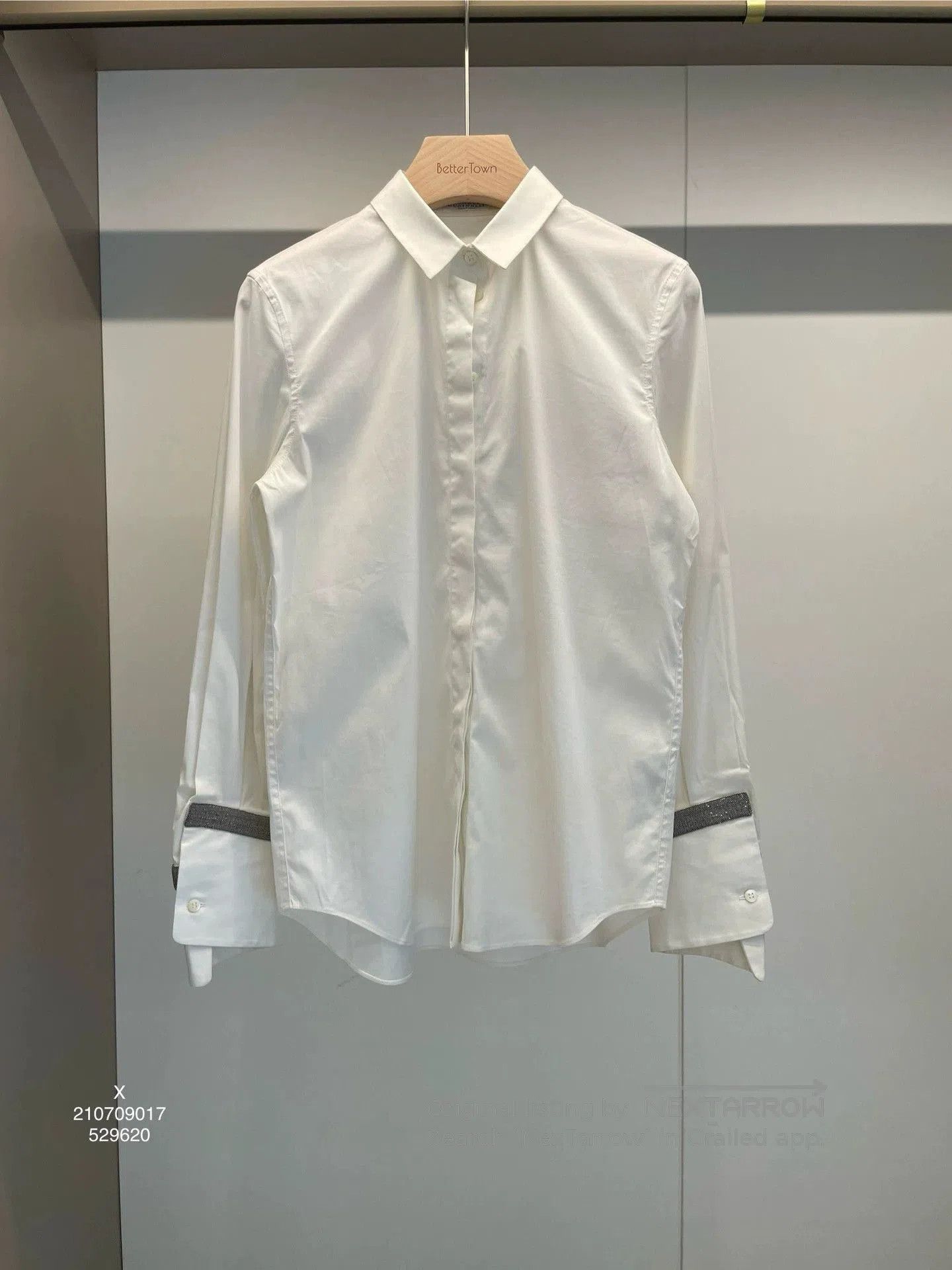 Brunello Cucinelli white beaded cotton shirt by brunello cucinelli. Size US XS / EU 42 / 0 - 1 Thumbnail