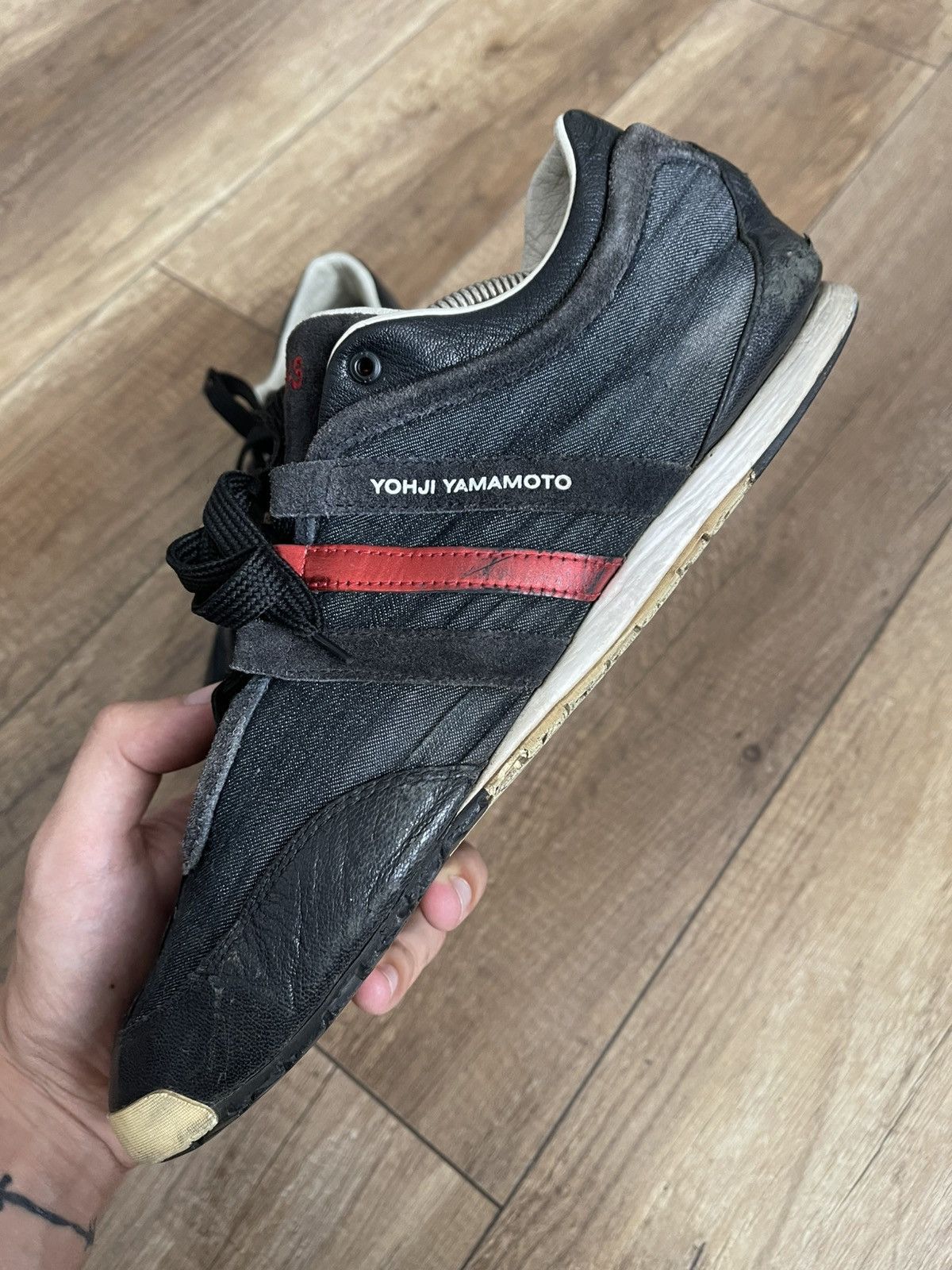 Y-3 Adidas Y-3 Yohji Yamamoto Sneakers Shoes Low Top Size US 10.5 / EU 43-44 - 9 Thumbnail