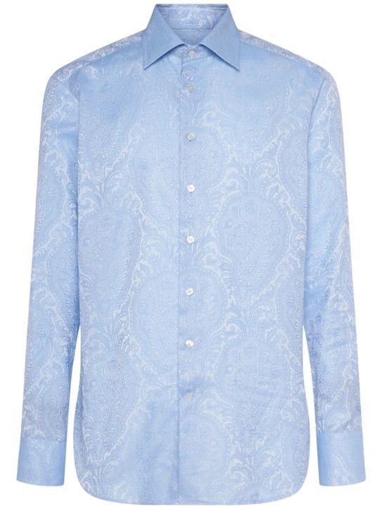 Etro o1lsvrm0425 Shirt in Light Blue Size US XL / EU 56 / 4 - 1 Thumbnail
