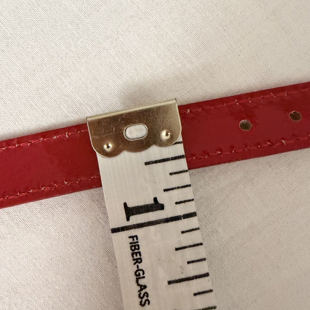 Other Y2K Red Patent Wide Belt Silver Grommet Statement Italy Size ONE SIZE - 9 Thumbnail