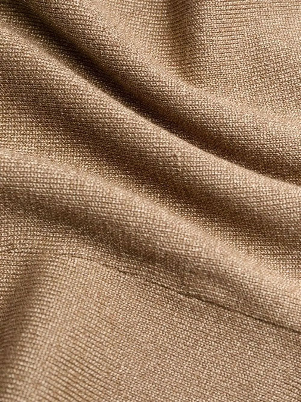 Saint Laurent Paris o1s1wg111024 Stirrup Leggings in Lurex Knit in Beige Size 36" / US 14 / IT 50 - 5 Thumbnail