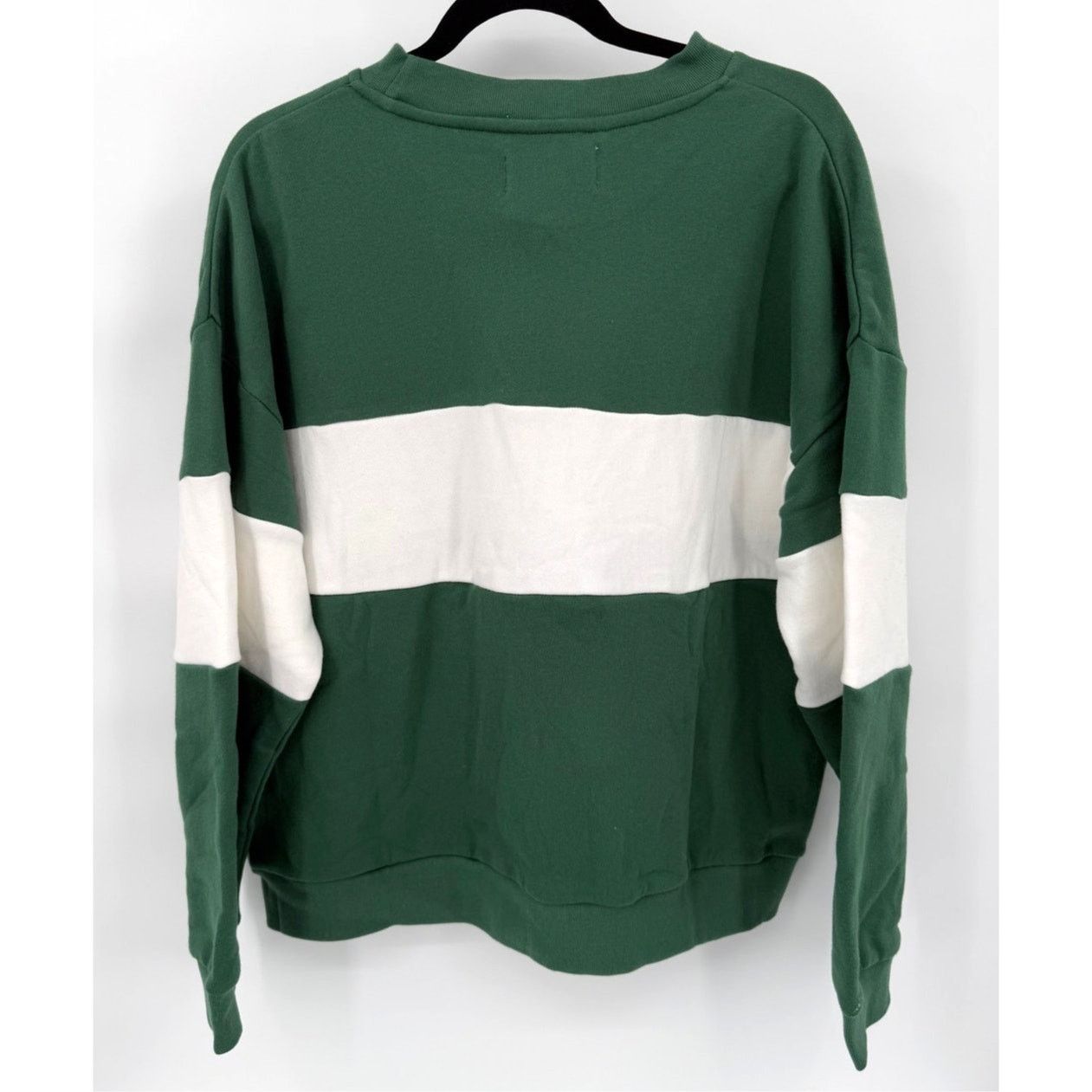 Rolla's NWT Rollas Split Logo Pine Green Pullover Sweater Sweatshirt Size L / US 10 / IT 46 - 2 Thumbnail