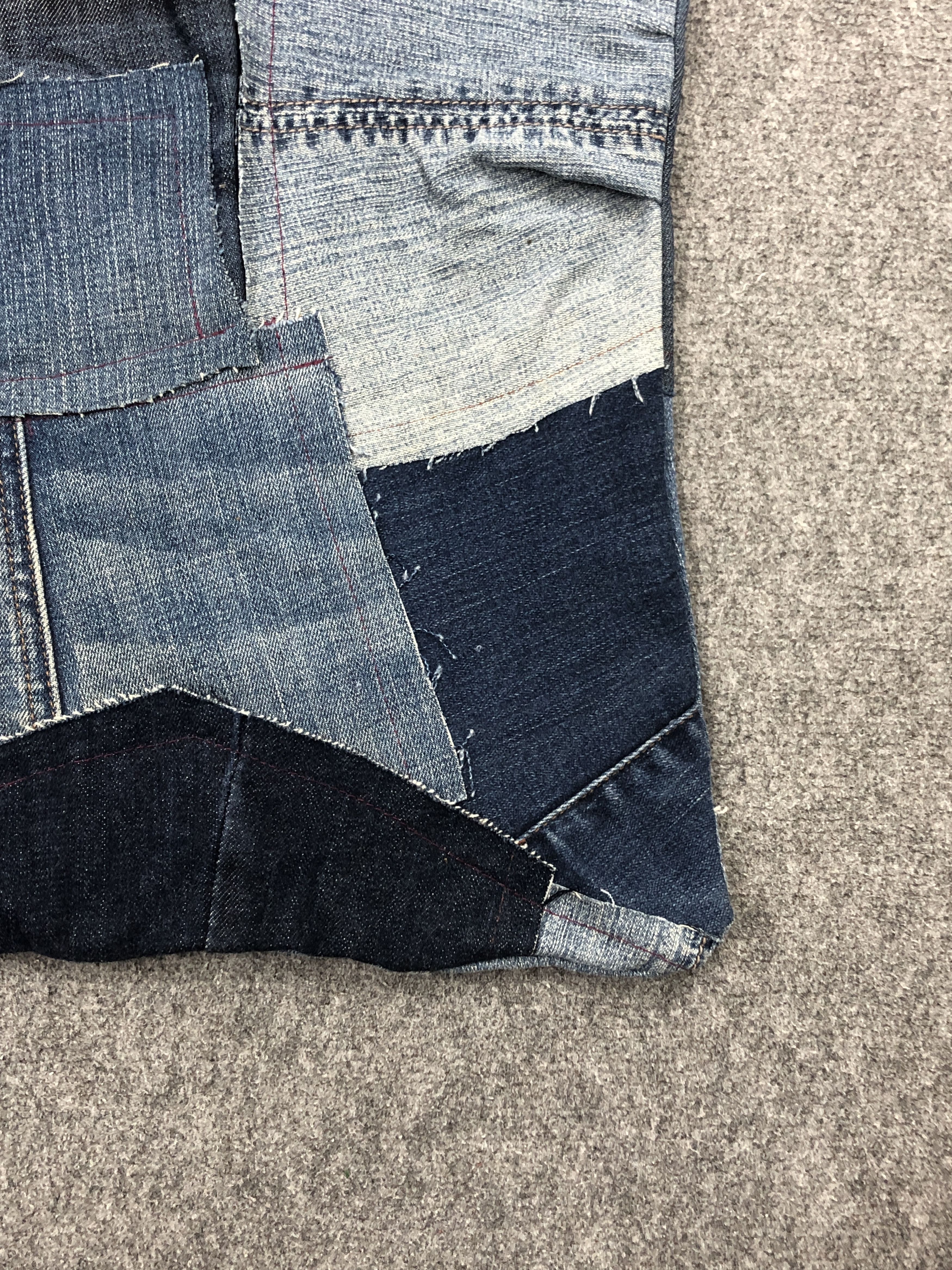 Vintage Vintage Custom Made Jeans Totebag BG0154 Size ONE SIZE - 4 Thumbnail