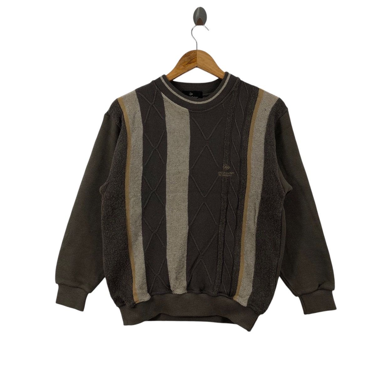 Vintage Vintage 90s DUNLOP Motosports Sweatshirt Knit Crewneck Size US M / EU 48-50 / 2 - 1 Thumbnail
