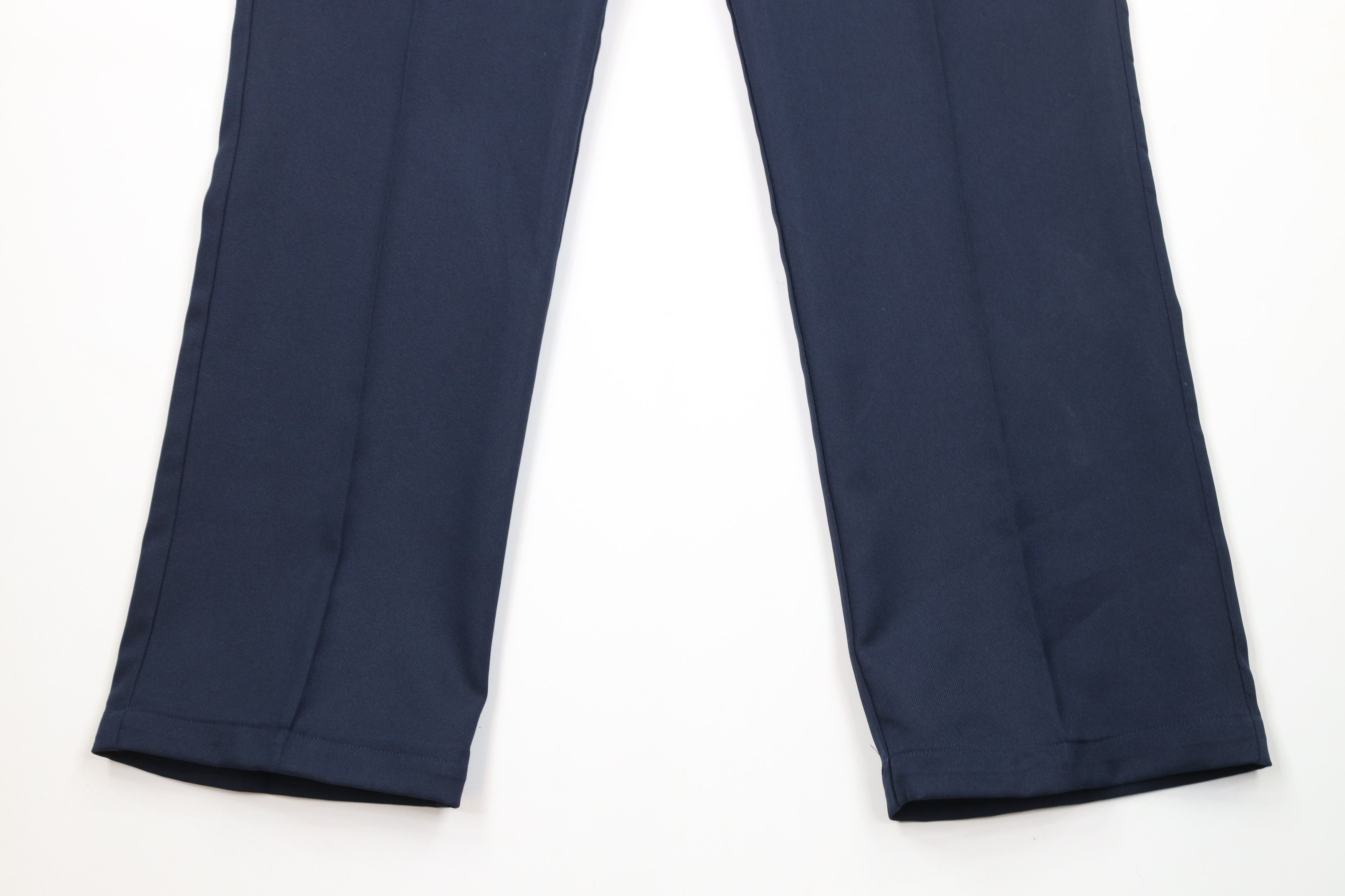 Vintage Vintage 90s Streetwear Flared Wide Leg Chino Pants Navy Blue Size US 30 / EU 46 - 4 Thumbnail