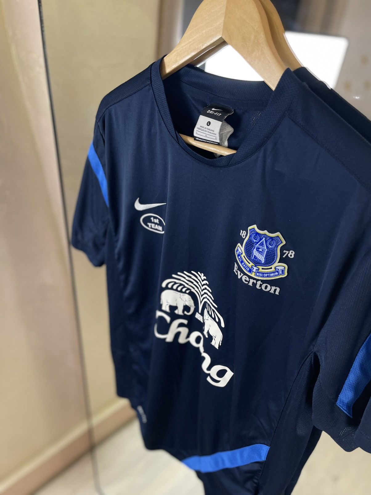 Nike Nike Everton FC 13/14 Dri-FIT Tech Training Jersey Navy Size US L / EU 52-54 / 3 - 8 Thumbnail