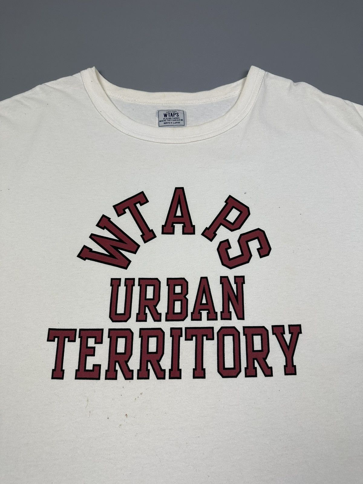 Wtaps Wtaps Urban Territory Center Spell Out Tee Size US XL / EU 56 / 4 - 3 Thumbnail
