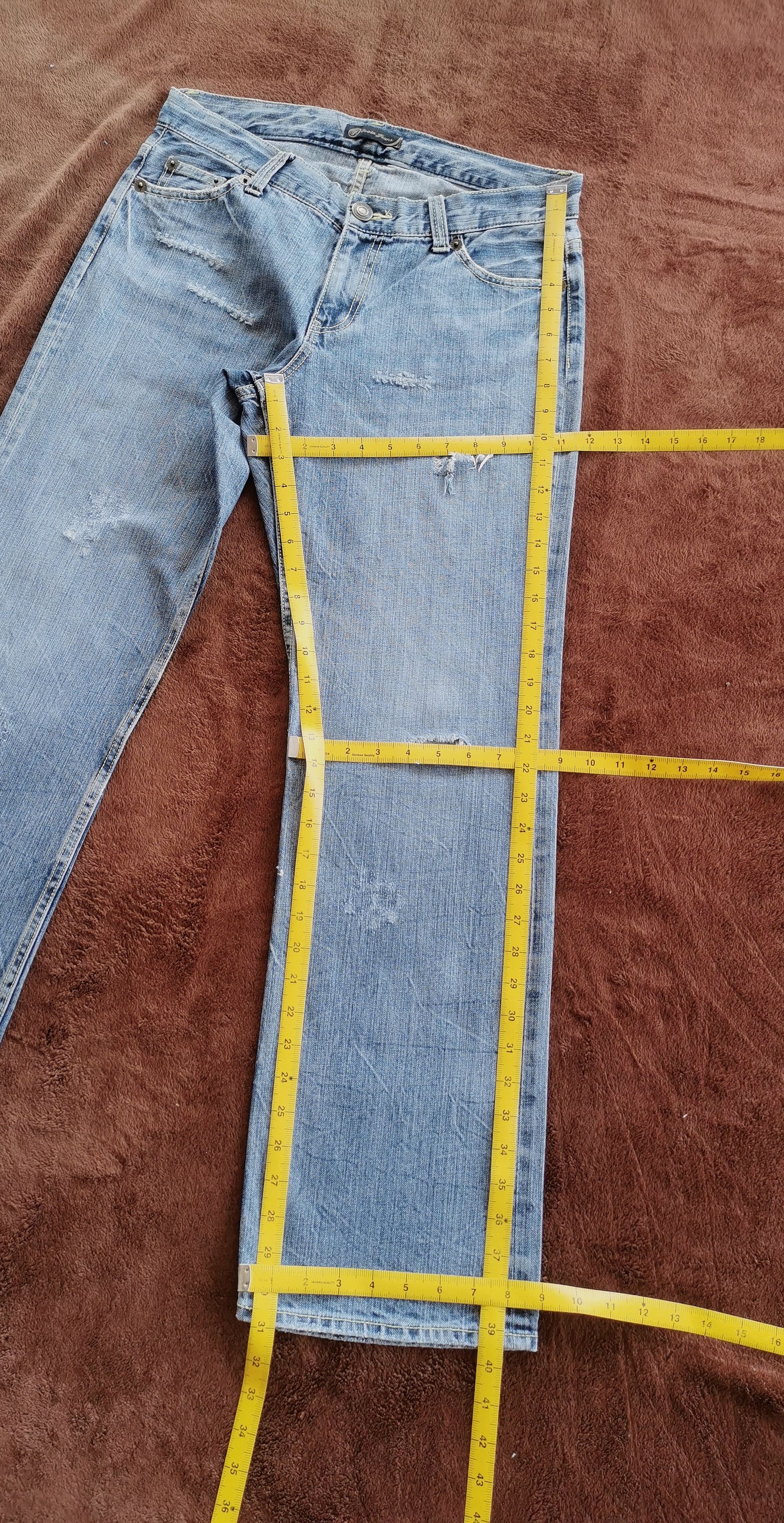 A1923 Oririns Bootcuts Distressed Jeans Size 32''x31'' Size US 32 / EU 48 - 7 Thumbnail