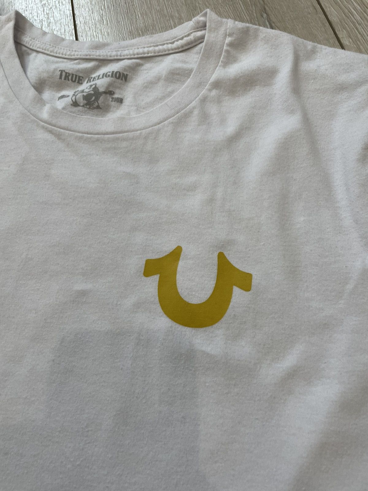 True Religion Vintage True Religion T-Shirt Big Logo Budha White Gold Man Size US M / EU 48-50 / 2 - 3 Thumbnail