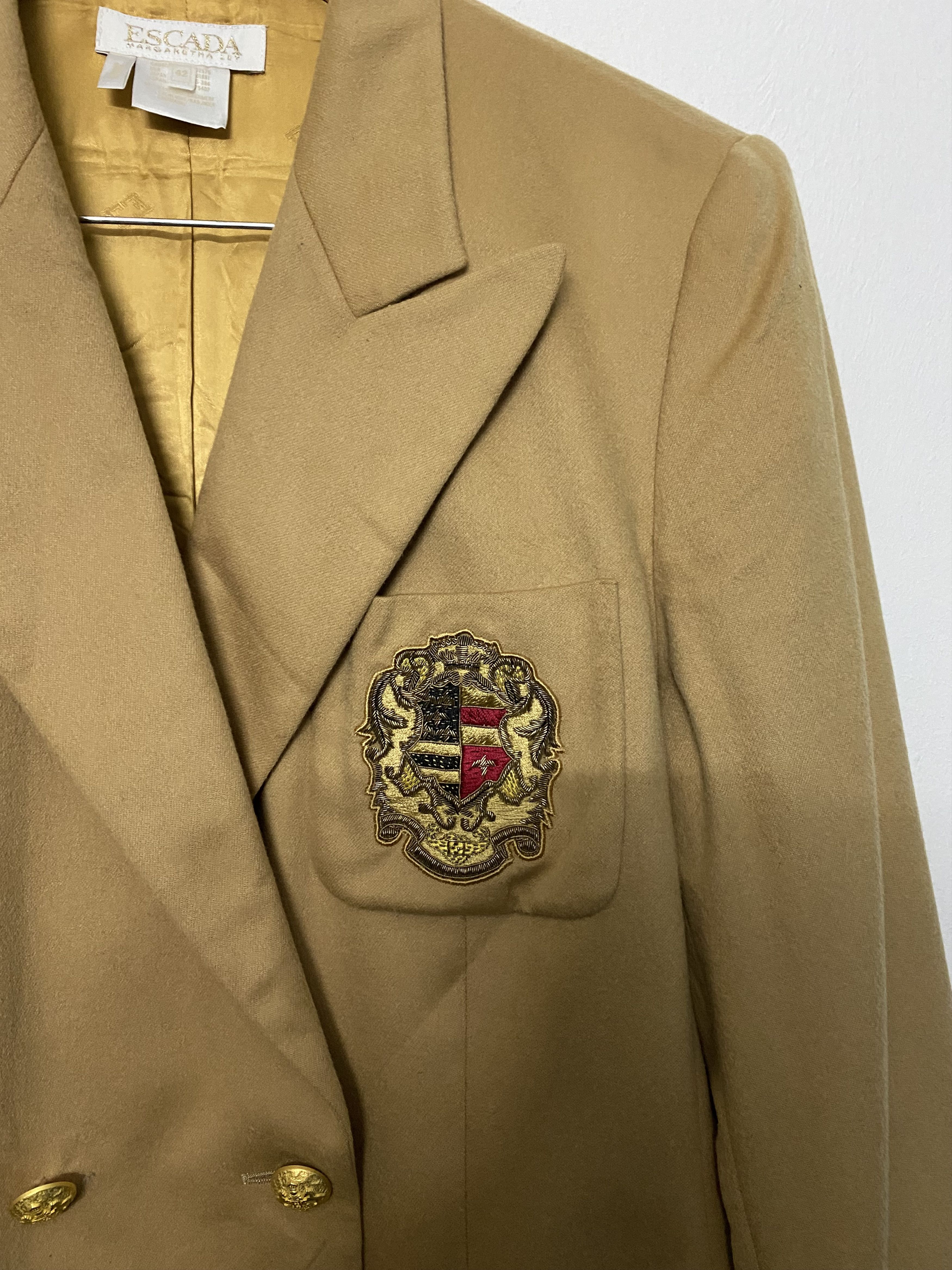 Escada ESCADA BY MARGARETHA LEY PIACENZA CASHMERE CREST BLAZER Size M / US 6-8 / IT 42-44 - 5 Thumbnail