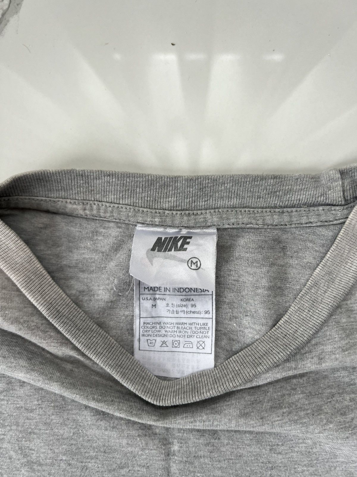 Nike × Vintage 90's NIKE TENNIS SWOOSH LOGO Y2K RARE SUNFADED Y2K TEE RETRO Size US M / EU 48-50 / 2 - 6 Thumbnail