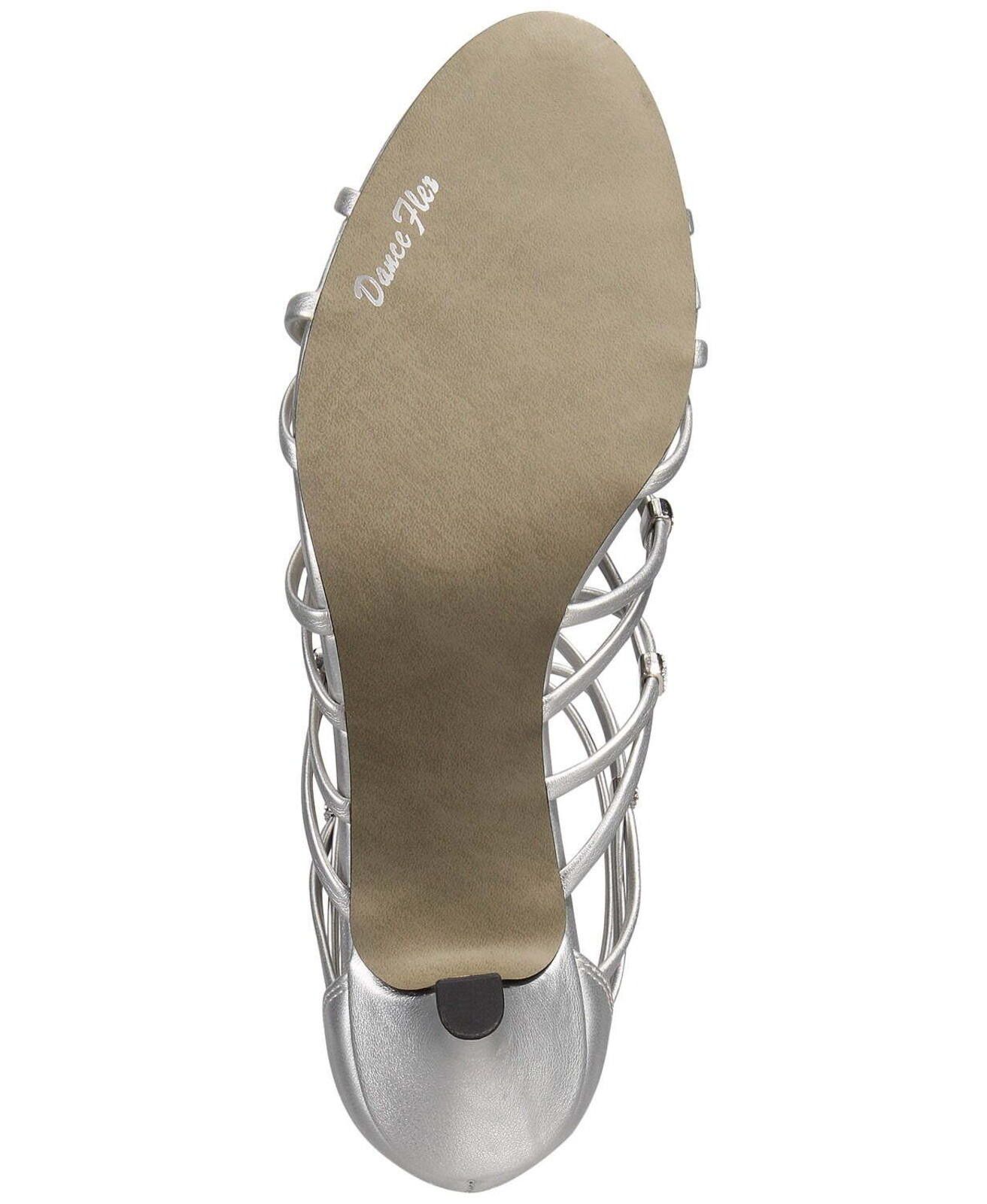 Other Easy Street Women's Silver Nightingale Evening Heel Sandals Size US 8 / IT 38 - 5 Thumbnail