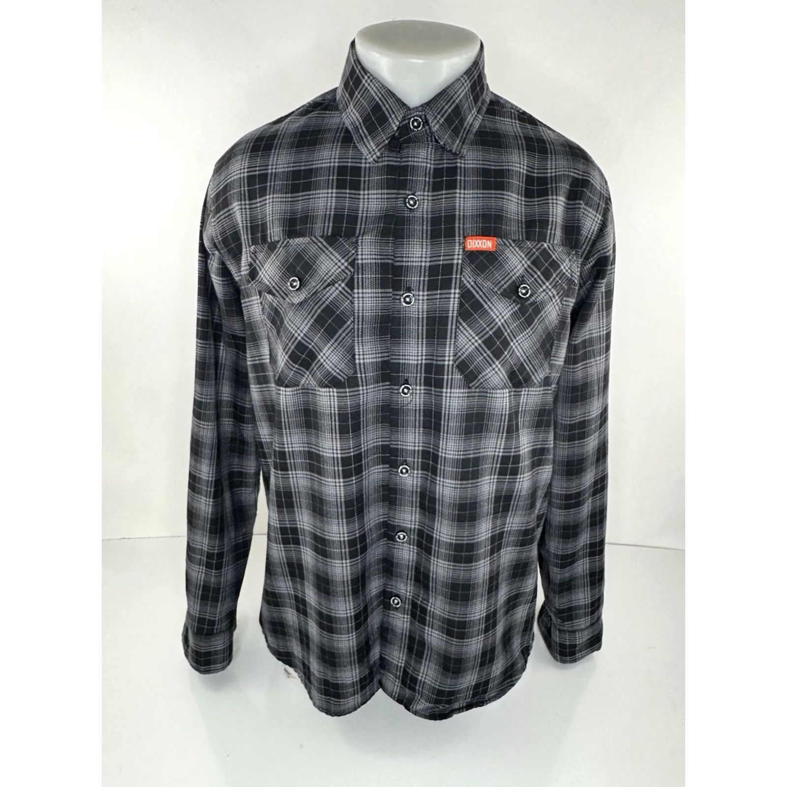 Vintage DIXXON FLANNEL Button-Up - Backroad Mens M Shirt EXCELLENT Black / Gray Plaid Long Sleeve X-Large? Size US M / EU 48-50 / 2 - 2 Thumbnail
