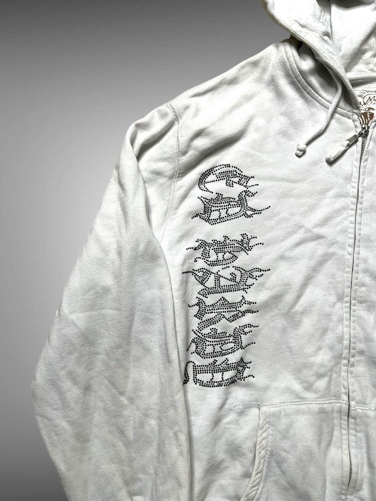 Ed Hardy Ed Hardy x Christian Audigier Full Zip Hoodie Crystal Design Size US L / EU 52-54 / 3 - 4 Thumbnail