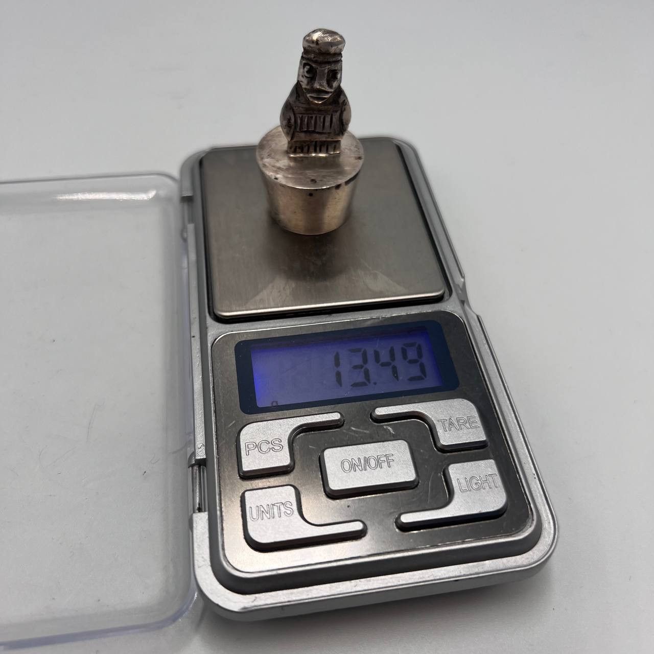 Vintage Vintage Mini Sterling Silver Statue Peru Inca Cap Bottle Size ONE SIZE - 7 Thumbnail
