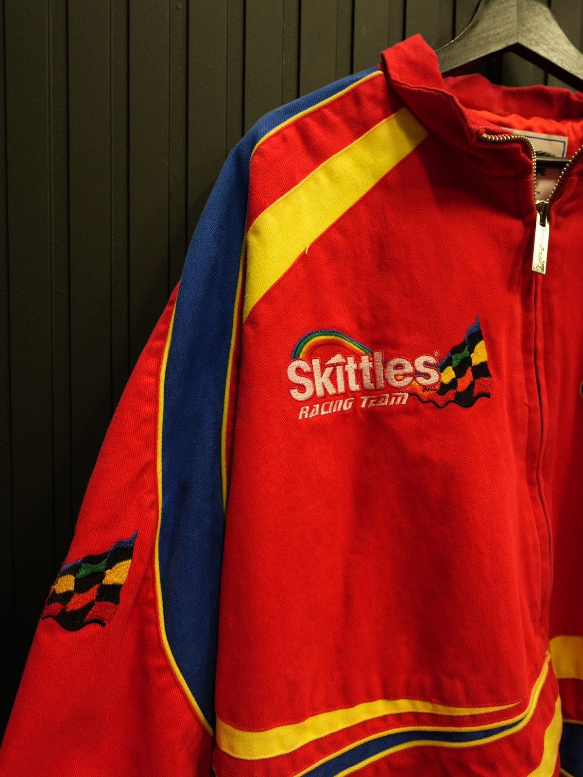 NASCAR × Vintage Vintage NASCAR Skittles Racing Team Track Gear Racing Jacket Size US L / EU 52-54 / 3 - 3 Thumbnail