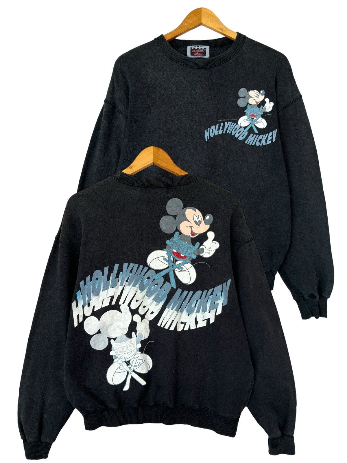 Disney × Japanese Brand × Vintage Vintage 90s Mickey Mouse Big Logo Baggy Boxy Sweatshirt Size US S / EU 44-46 / 1 - 1 Thumbnail