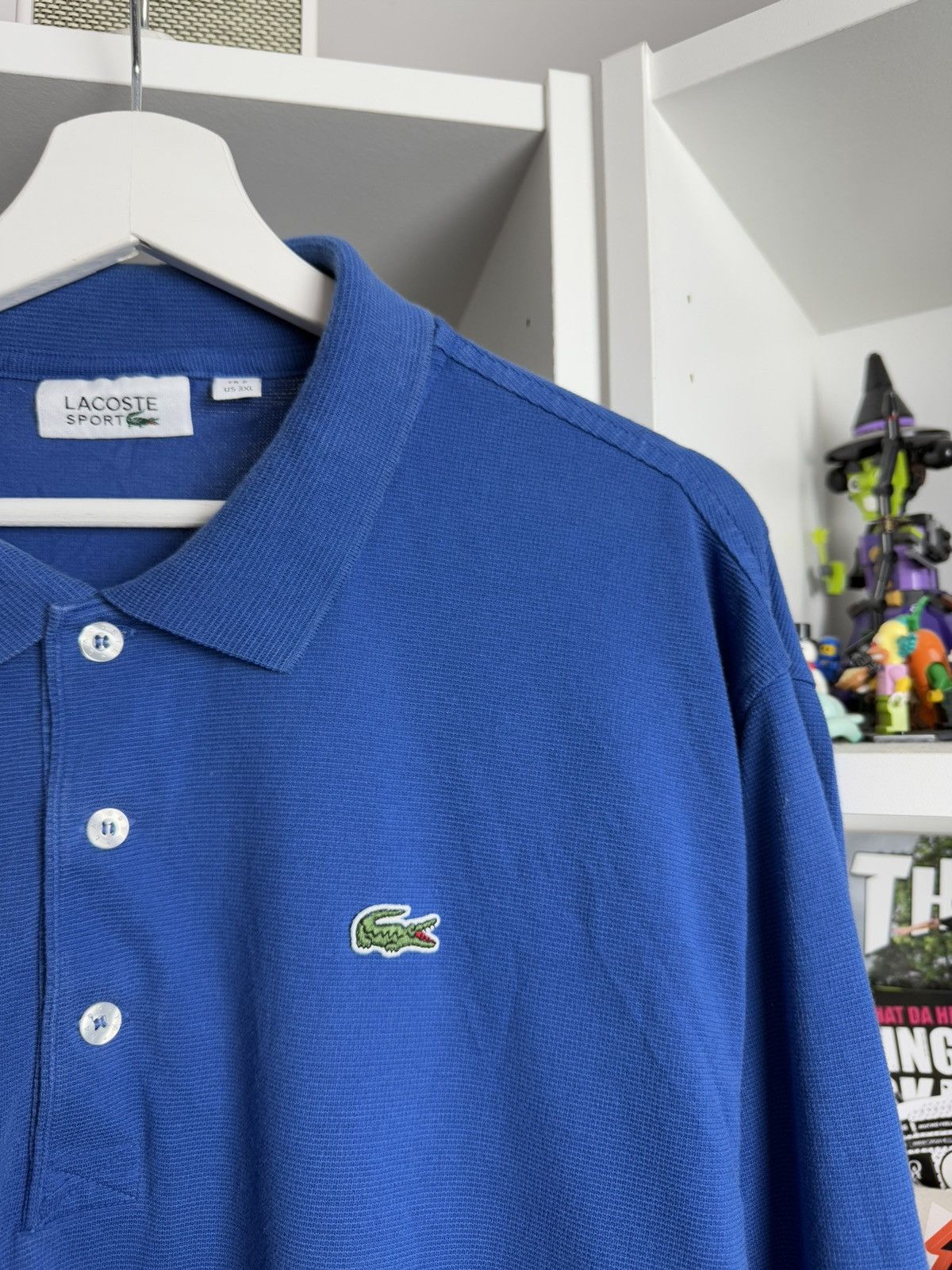 Designer × Lacoste Lacsote sport blue baggy longsleeve rugby polo XXXL 3XL rare Size US XXL / EU 58 / 5 - 6 Thumbnail