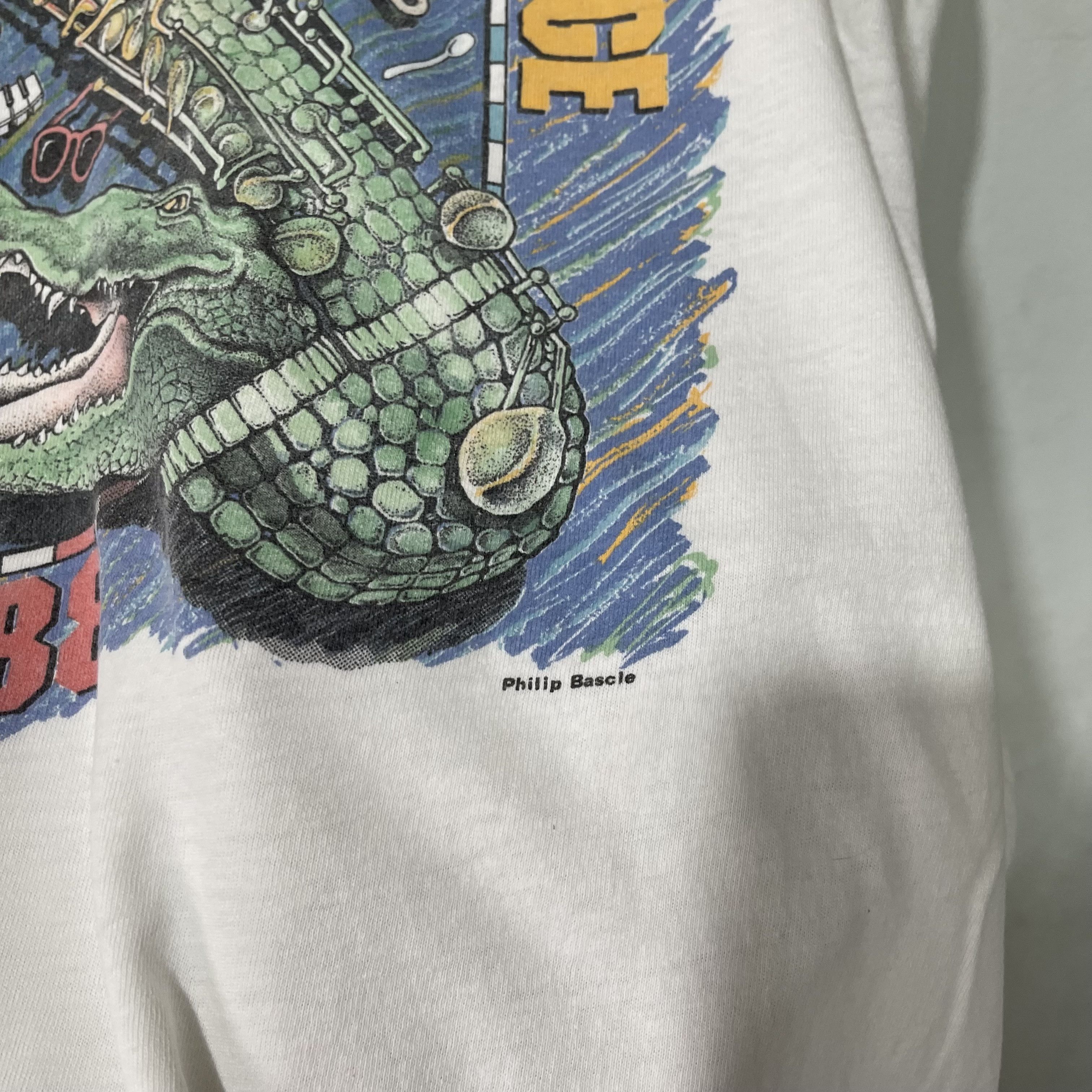 Vintage Vintage 1988 New Orleans Jazz & Heritage Festival T-Shirt Size US XL / EU 56 / 4 - 4 Thumbnail