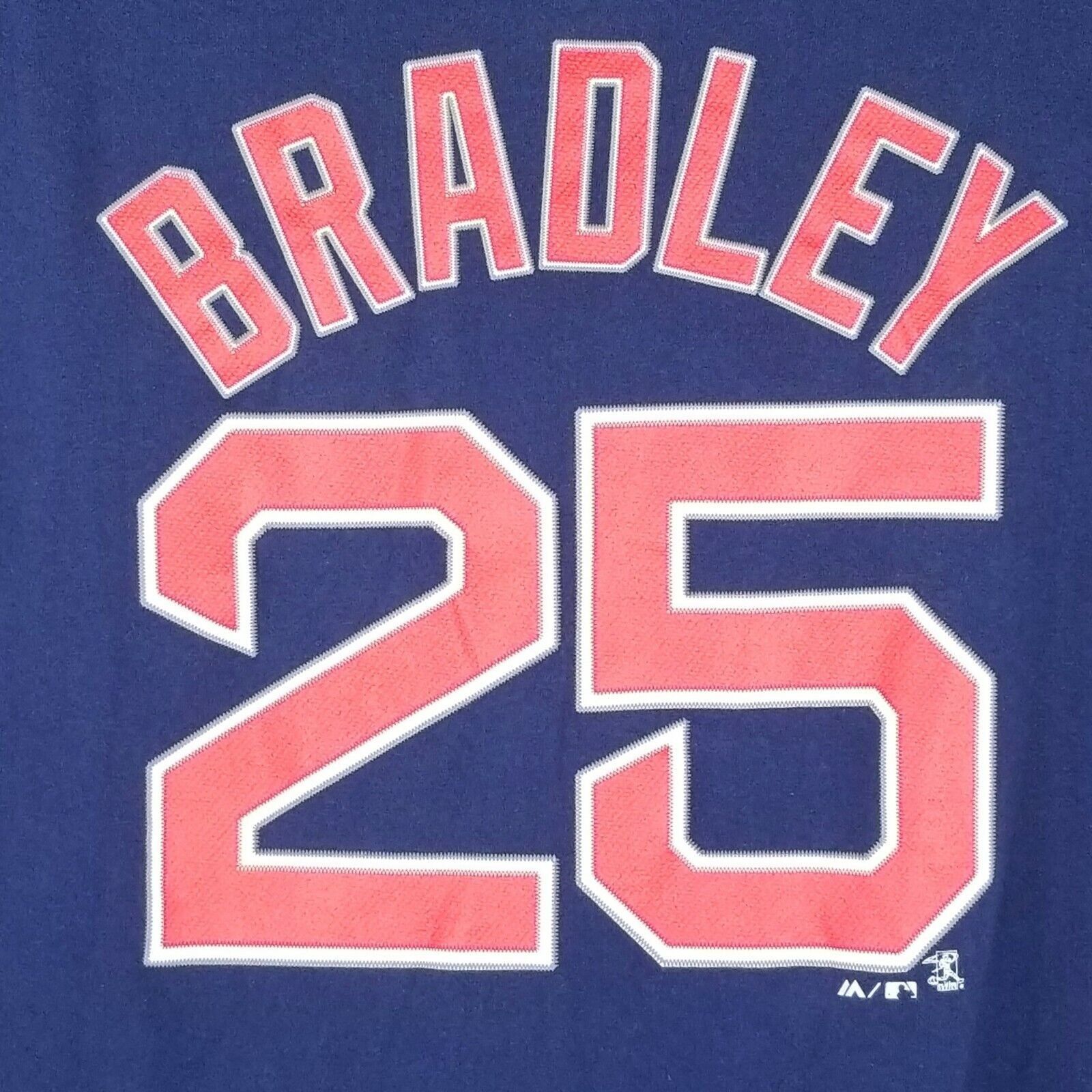 Majestic Majestic Boston Red Sox T Shirt Bradley 25 Mens Size 2XL Size US XXL / EU 58 / 5 - 4 Thumbnail
