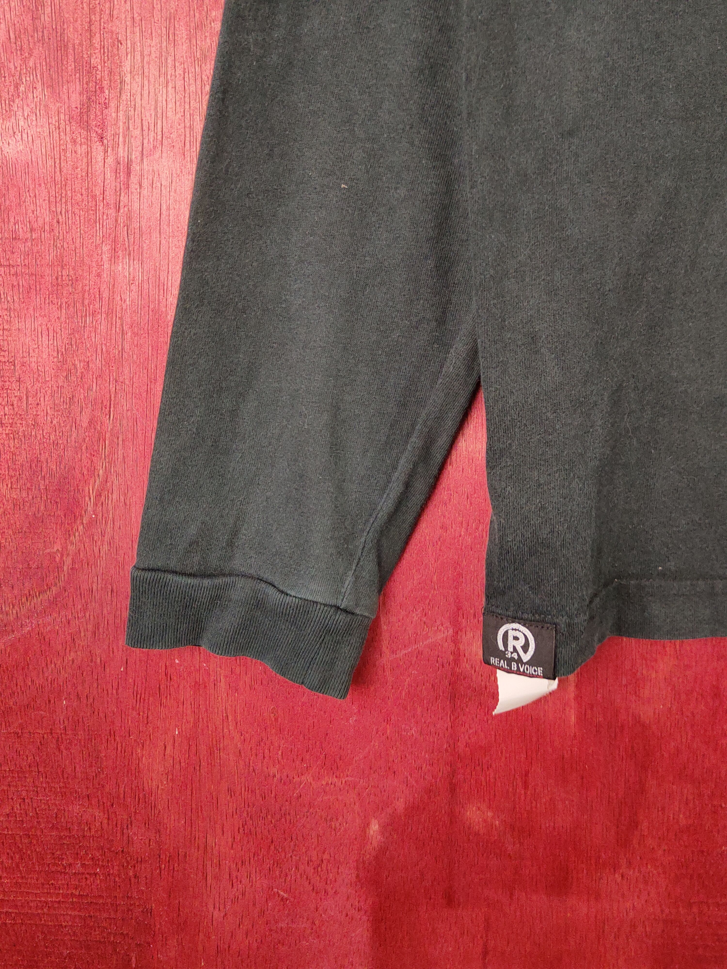 Japanese Brand RealBVoice Black Long Sleeve T-Shirts #S2255 Size US M / EU 48-50 / 2 - 5 Thumbnail