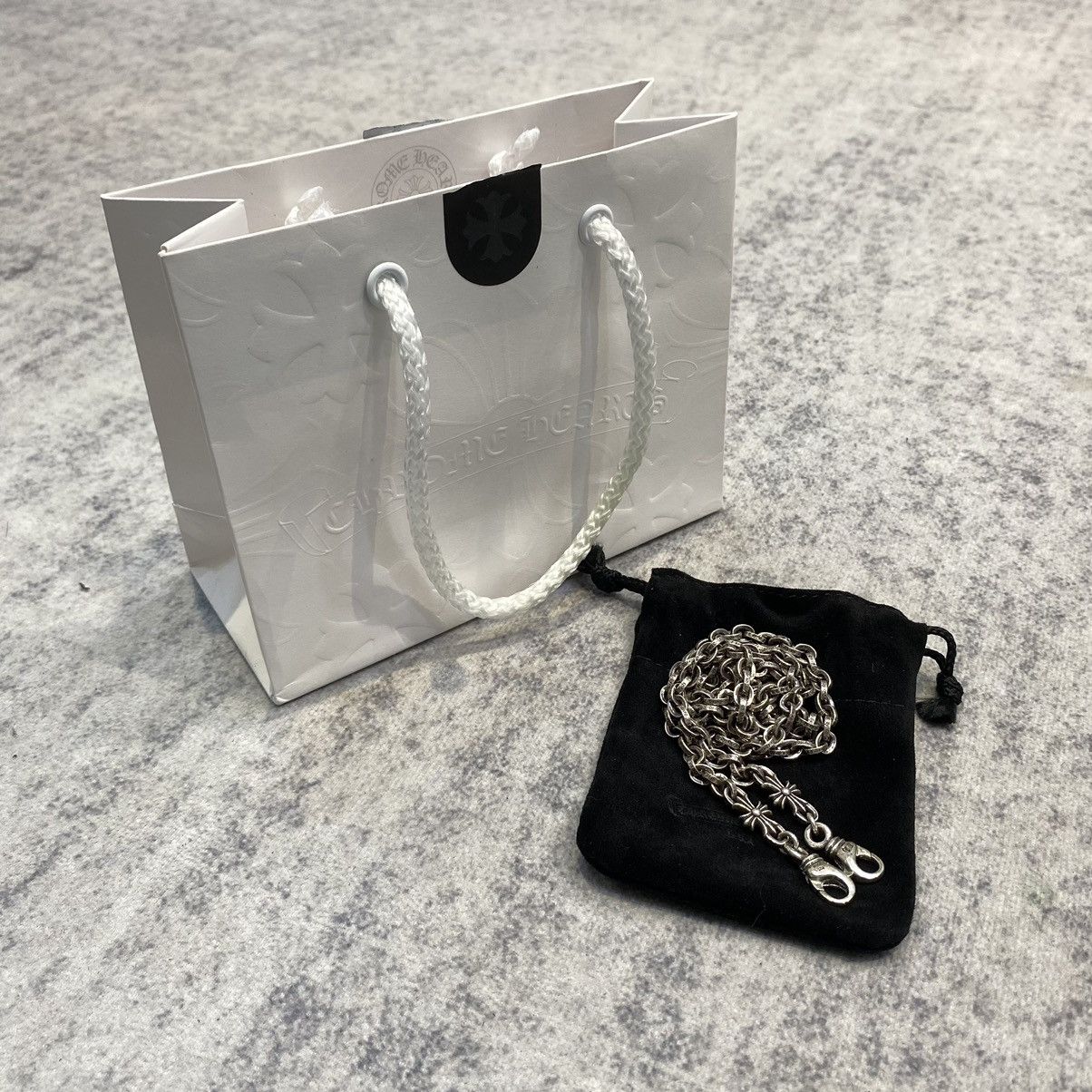 Chrome Hearts Chrome Hearts Paper Chain 2 Clip Lobster Clasps Tiny E Size ONE SIZE - 5 Thumbnail