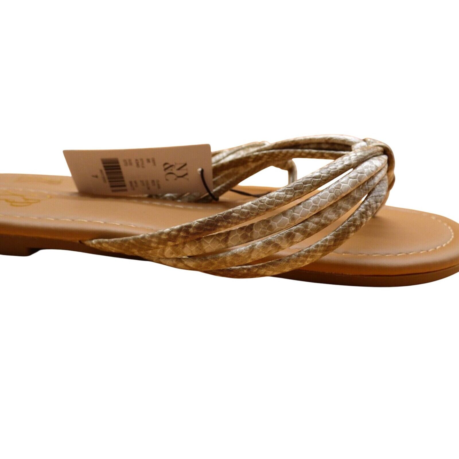 Other New York & Co Multi-Strand Snake-Embossed Faux-leather Flip Size US 7 / IT 37 - 5 Thumbnail