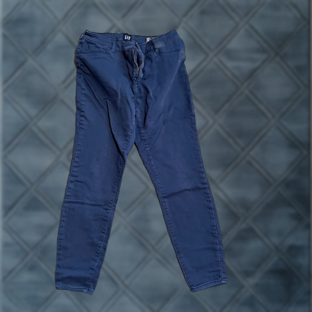 Gap Gap Pants Women's Size 10 Regular Stretch Skinny Navy Blue Womens Size 32" / US 10 / IT 46 - 1 Thumbnail