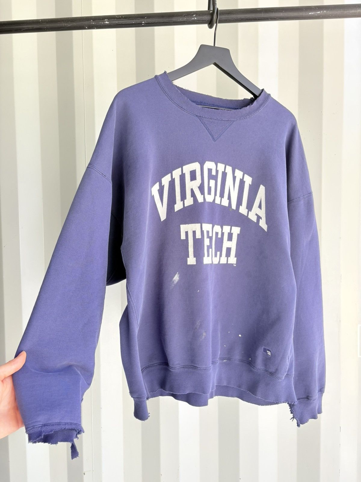 Vintage Vintage Virginia Tech Thrashed Sun Faded Hoodie ERD Grunge Size US XXL / EU 58 / 5 - 2 Thumbnail