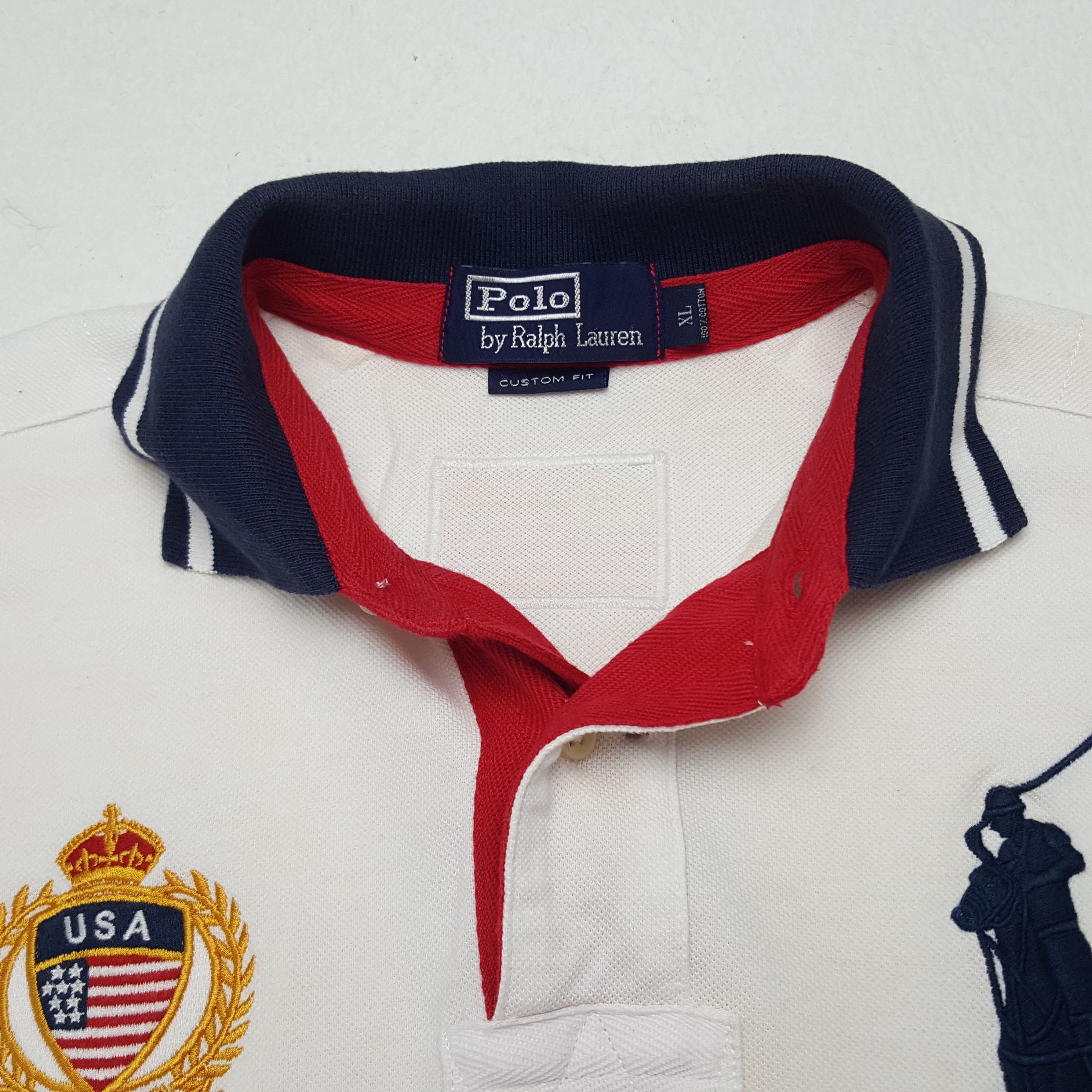 Polo Ralph Lauren × Vintage Vintage Polo Ralph Lauren United State Polos Shirt Size US XL / EU 56 / 4 - 4 Thumbnail