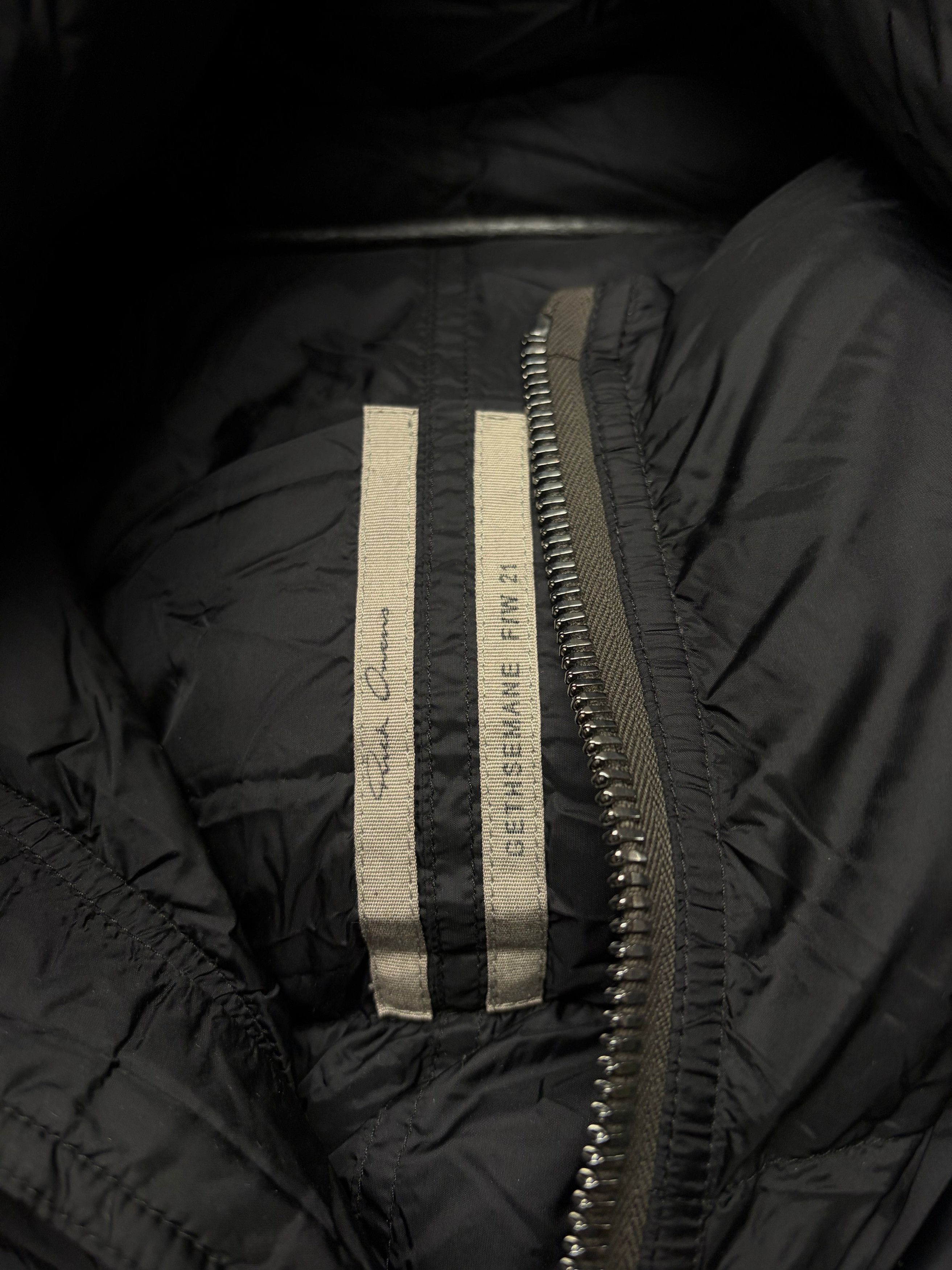 Rick Owens AW2021 Rick Owens ‘Gethsemane’ Funnel ‘Scarf Collar’ Cropped Down Filled Jacket Size US M / EU 48-50 / 2 - 3 Thumbnail