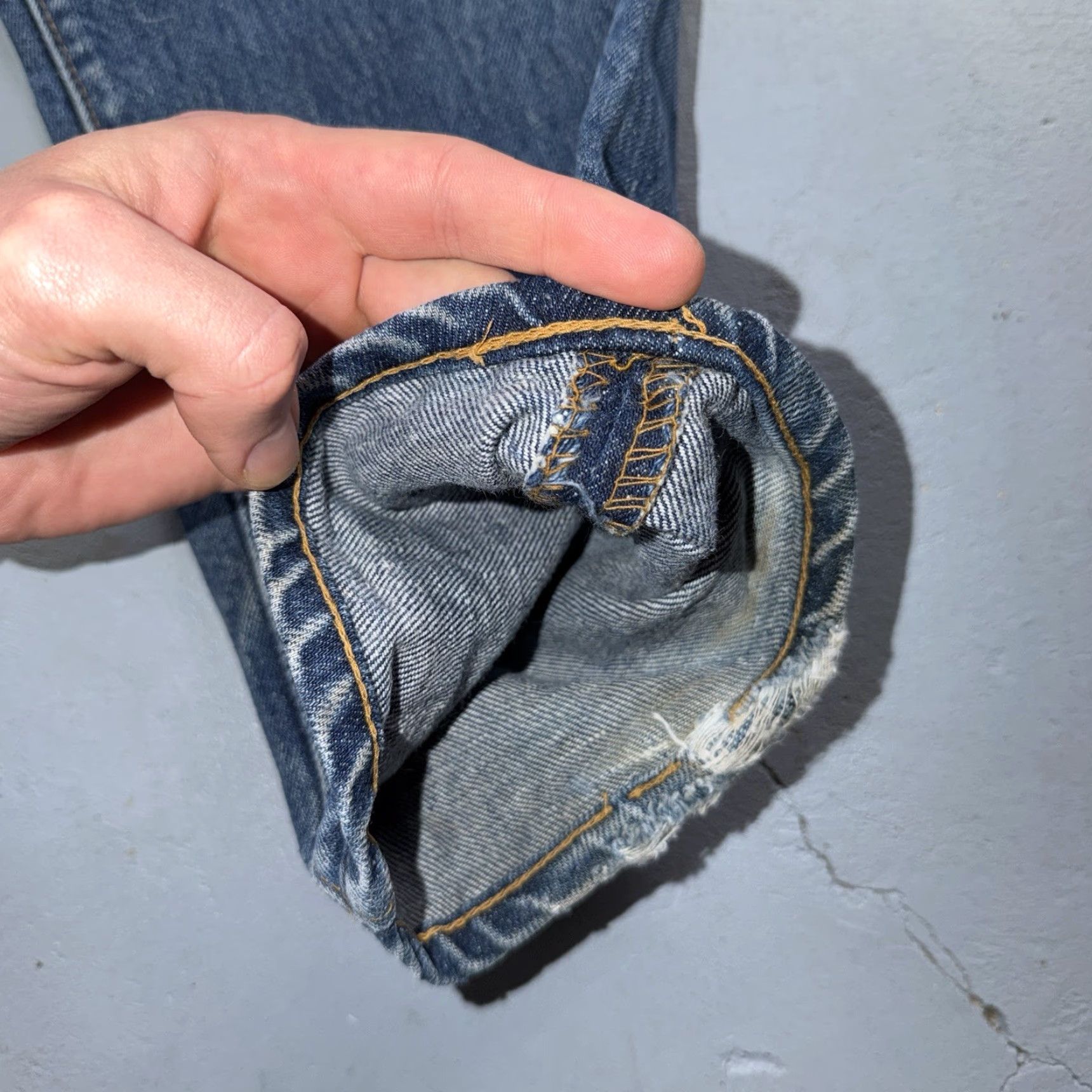Levi's VINTAGE Levi's 505 Jeans Mens Regular 33x30 Blue Denim Levi’S 501 Series 70s 80s USA Single Stitch Straight Size US 33 - 4 Thumbnail