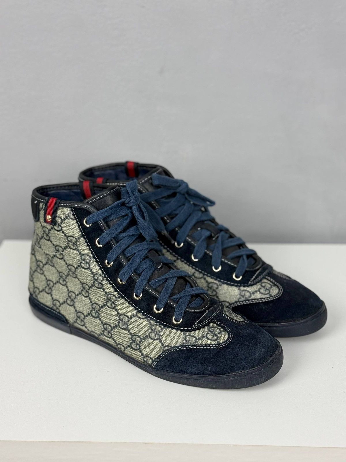 Gucci Gucci GG Monogram Canvas High Top Sneakers Size US 8.5 / IT 38.5 - 2 Thumbnail