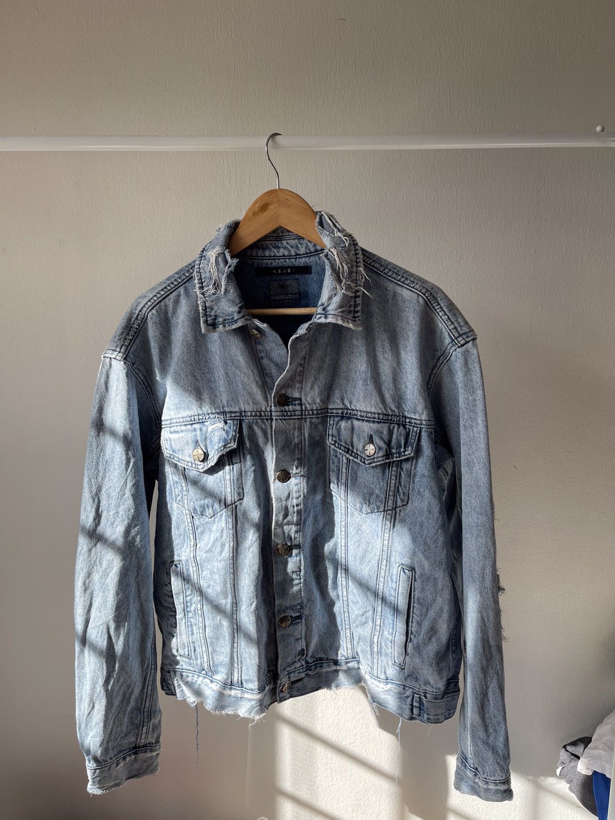 Ksubi Ksubi Distressed Denim Jacket a5 Size US L / EU 52-54 / 3 - 1 Thumbnail