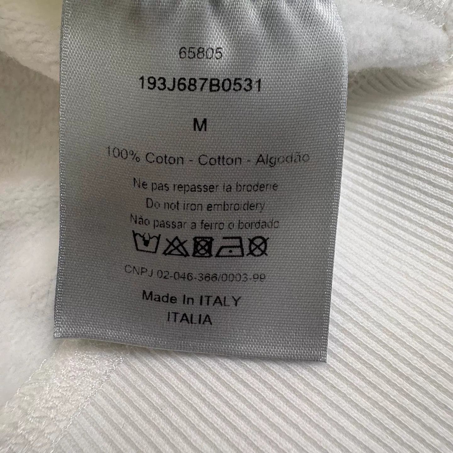 Dior Dior x Kenny Scharf White Sweatshirt M (New) Size US M / EU 48-50 / 2 - 6 Thumbnail