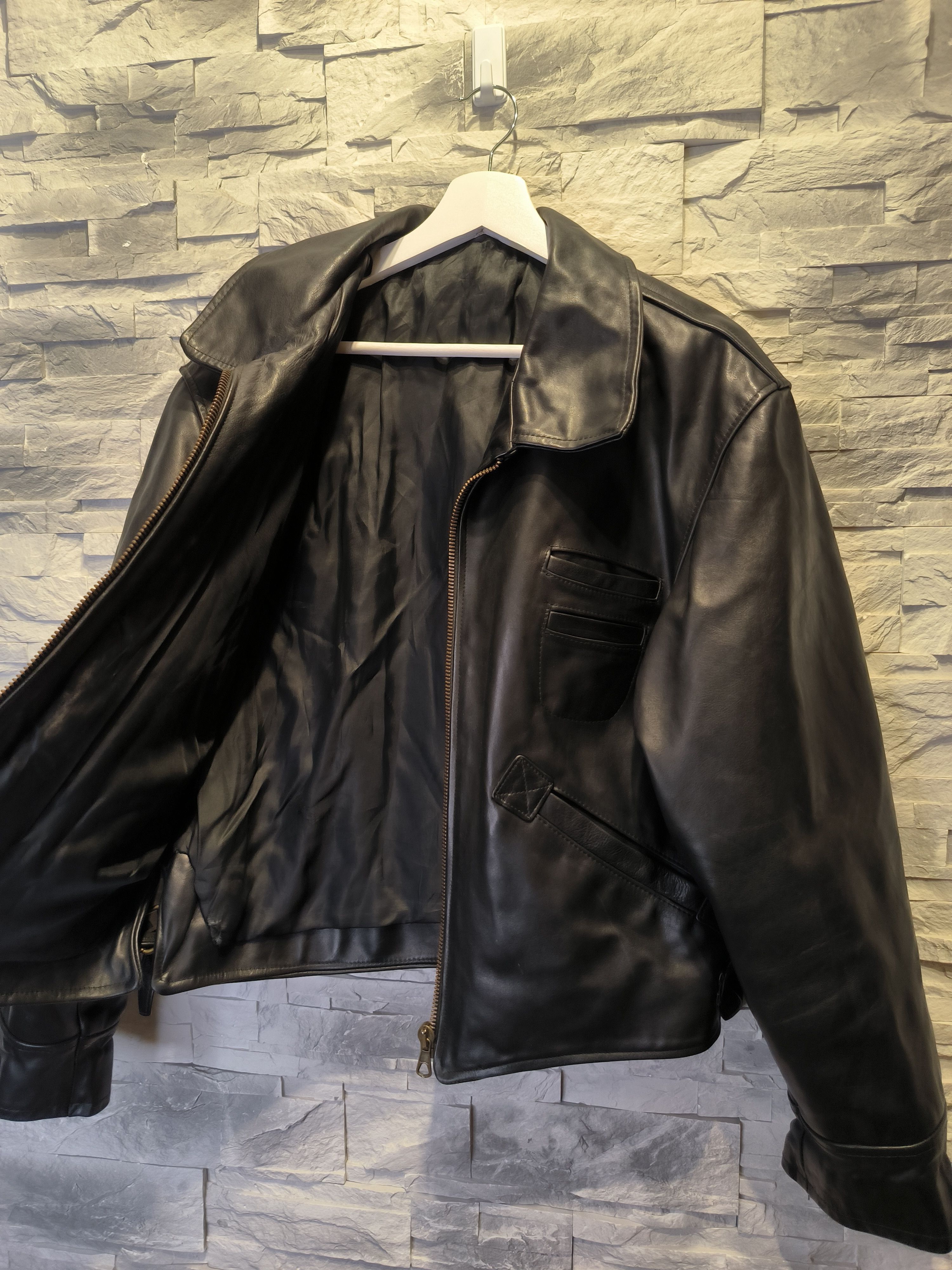 Vera Pelle Vera Pelle Motor Jacket Leather Black Vintage Size US XS / EU 42 / 0 - 4 Thumbnail
