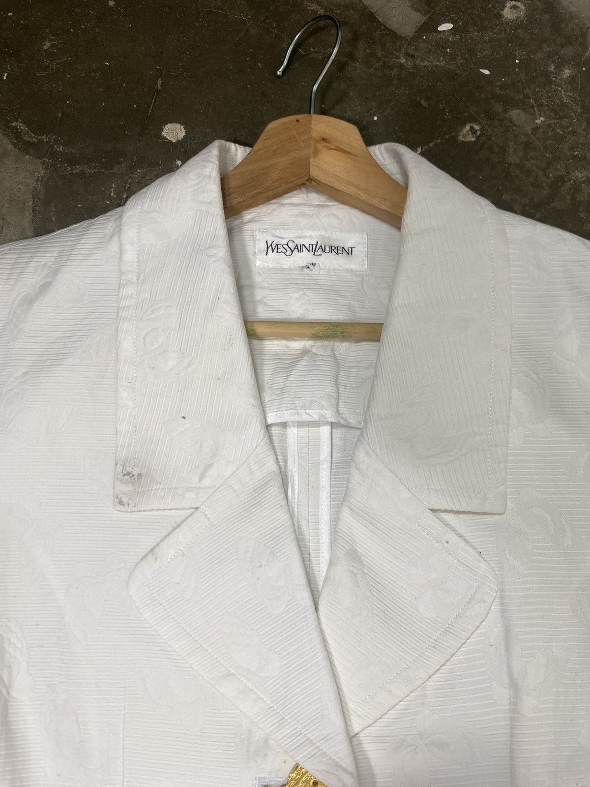 Yves Saint Laurent Rare Vintage Yves Saint Laurent Buttons Jacket Size M / US 6-8 / IT 42-44 - 11 Thumbnail