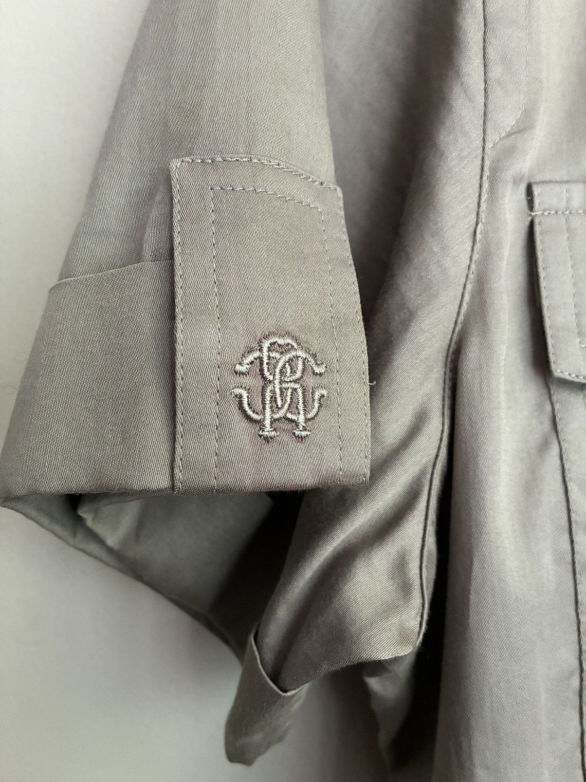 Roberto Cavalli Roberto Cavalli Silk Snap Button Military Shirt Size US M / EU 48-50 / 2 - 12 Thumbnail