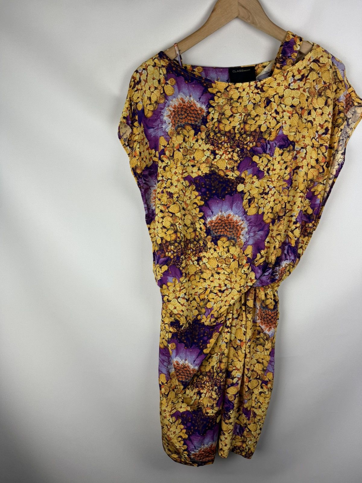 Cavalli Class Roberto Cavalli Class Ladies Overprinted Assymetrical Dress Size S / US 4 / IT 40 - 2 Thumbnail