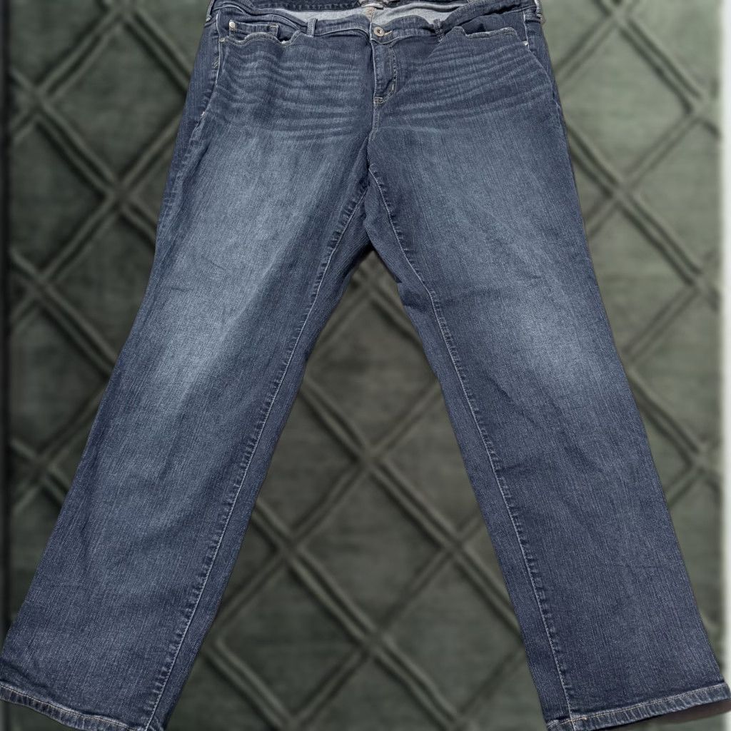 Torrid Torrid Jeans Women Blue Vintage Stretch Boyfriend Straight - 24XT 31in Inseam 5-Pocket Denim Regular Rise Size 42" / US 20 - 1 Thumbnail